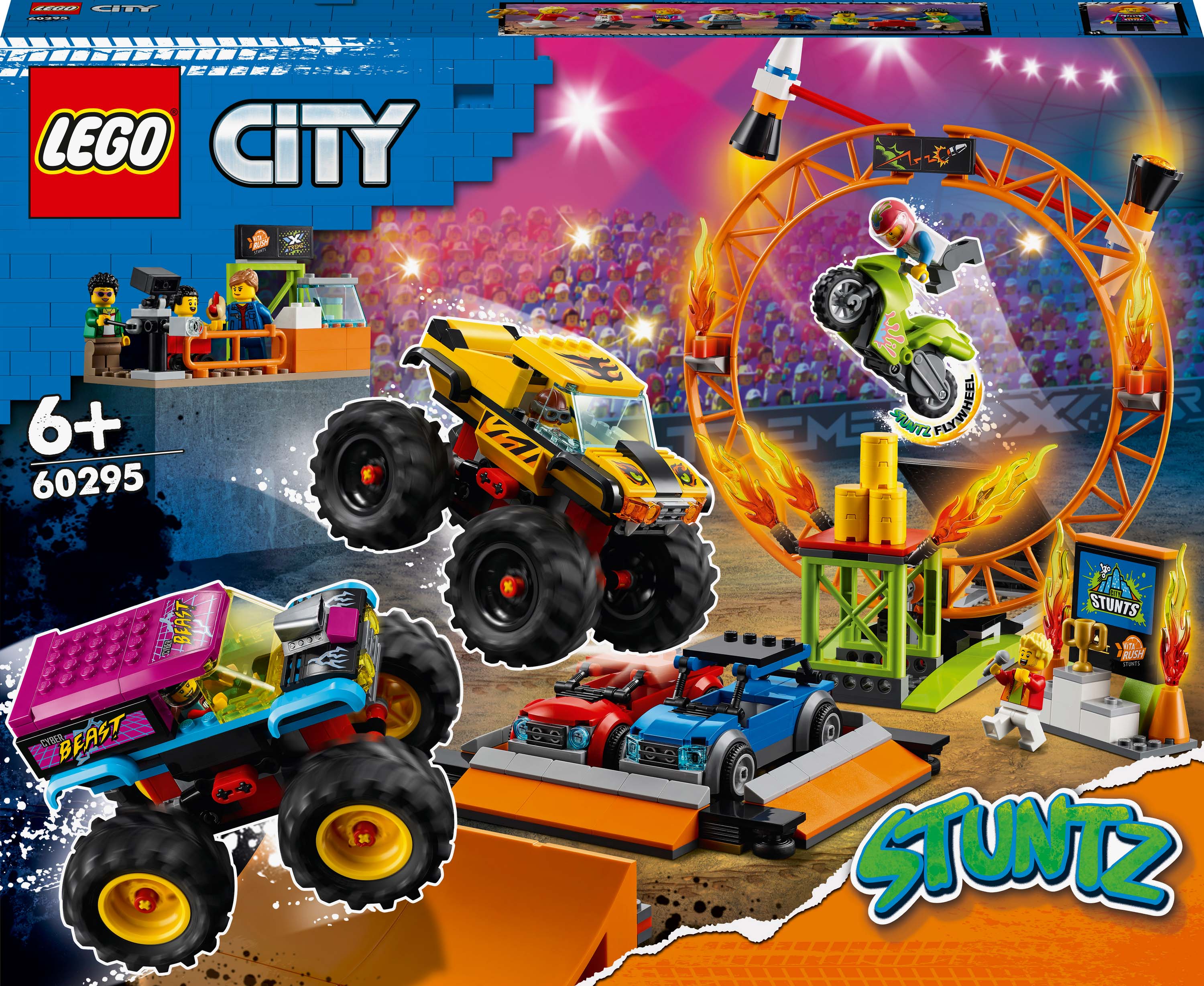 

Конструктор LEGO City Stuntz Арена для шоу каскадёров (60295)
