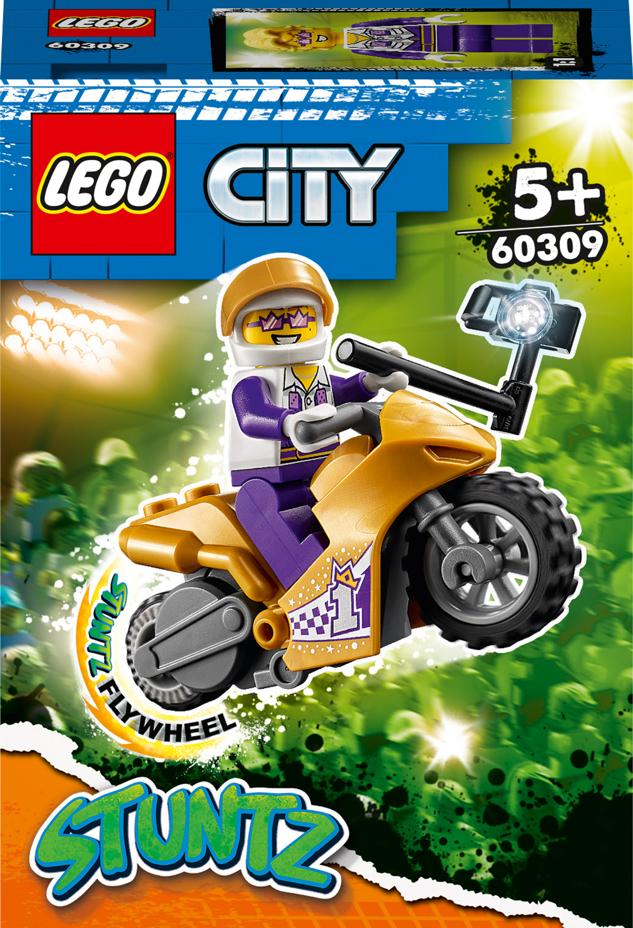 

Конструктор LEGO City Stuntz Селфи на каскадерском мотоцикле (60309)