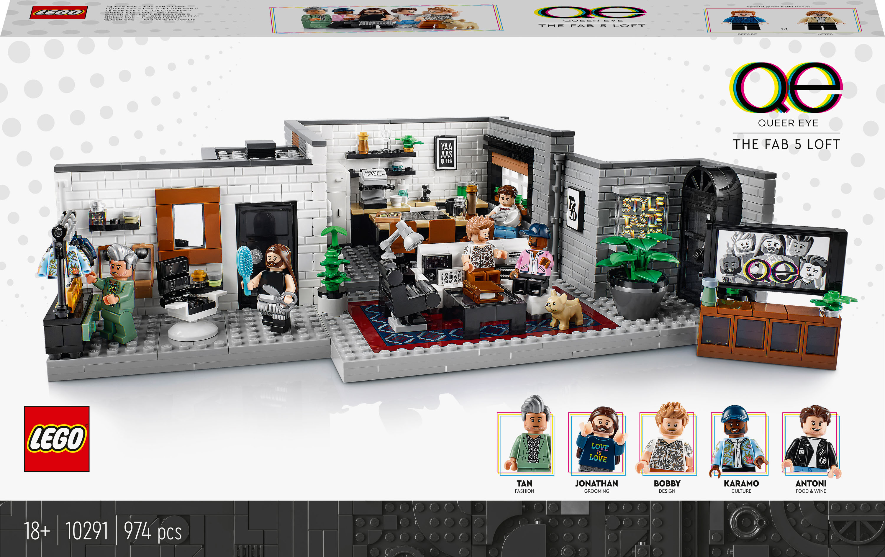 

Конструктор LEGO Creator Шоу «Queer Eye» – квартира «Легендарної п’ятірки» (10291)