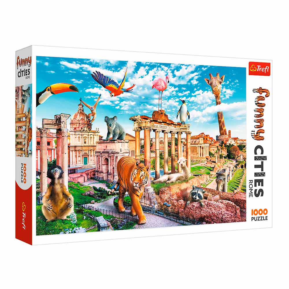 Акція на Пазл Trefl Funny Cities Дикий Рим 1000 элементов (10600) від Будинок іграшок