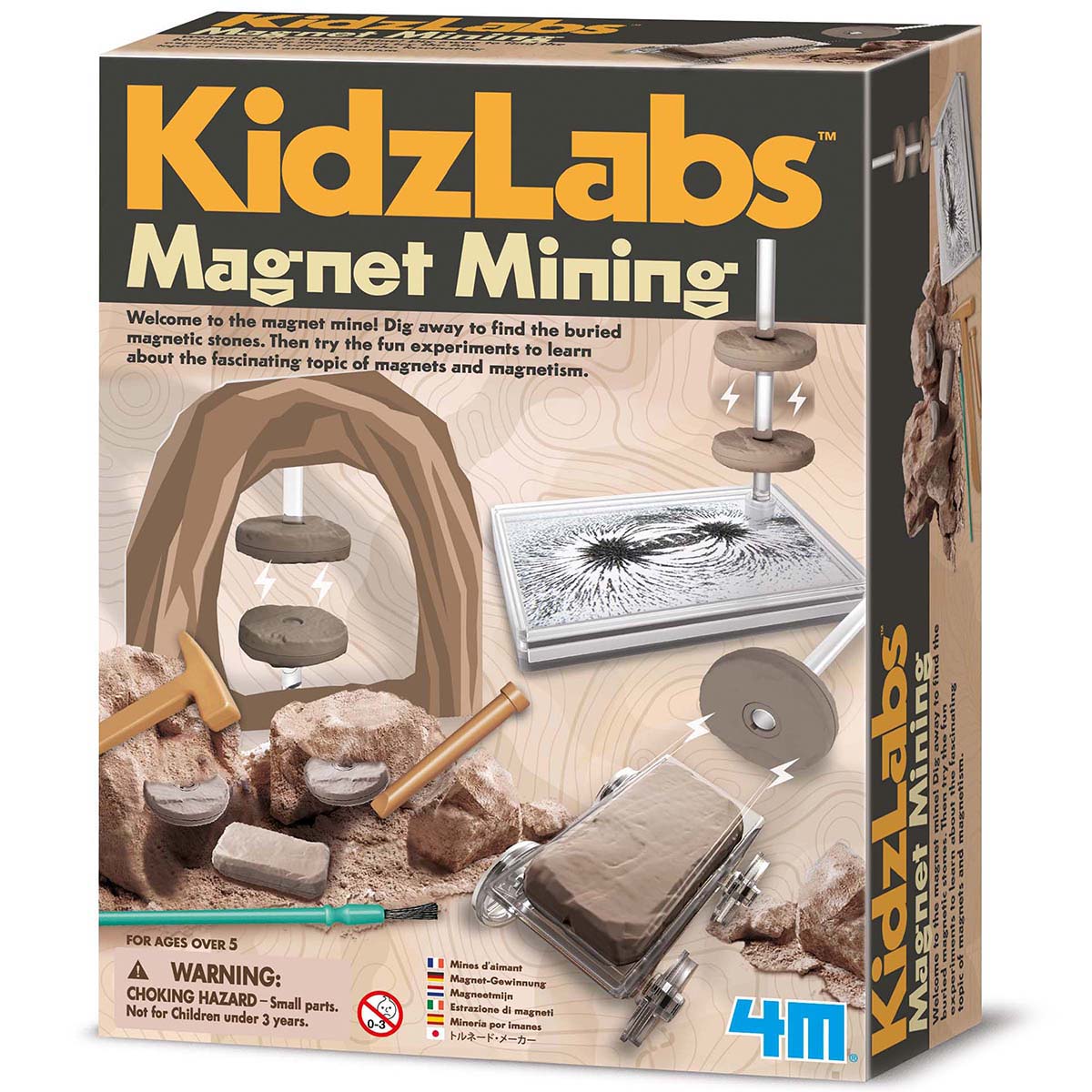 

Набор для исследований 4M KidzLabs Магнитный рудник (00-03396)