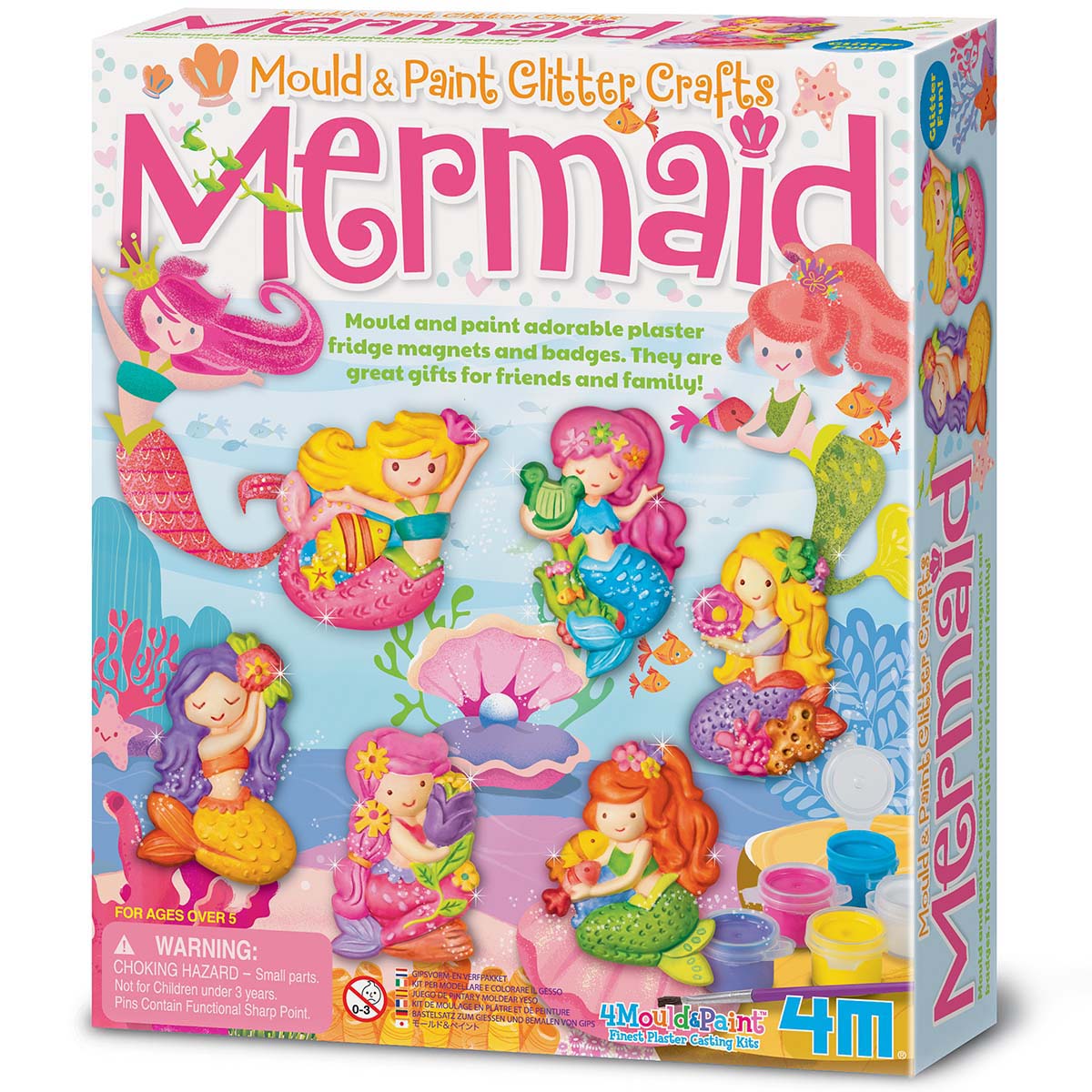 

Набор для создания магнитов 4M Mould and paint Русалочки (00-03526)