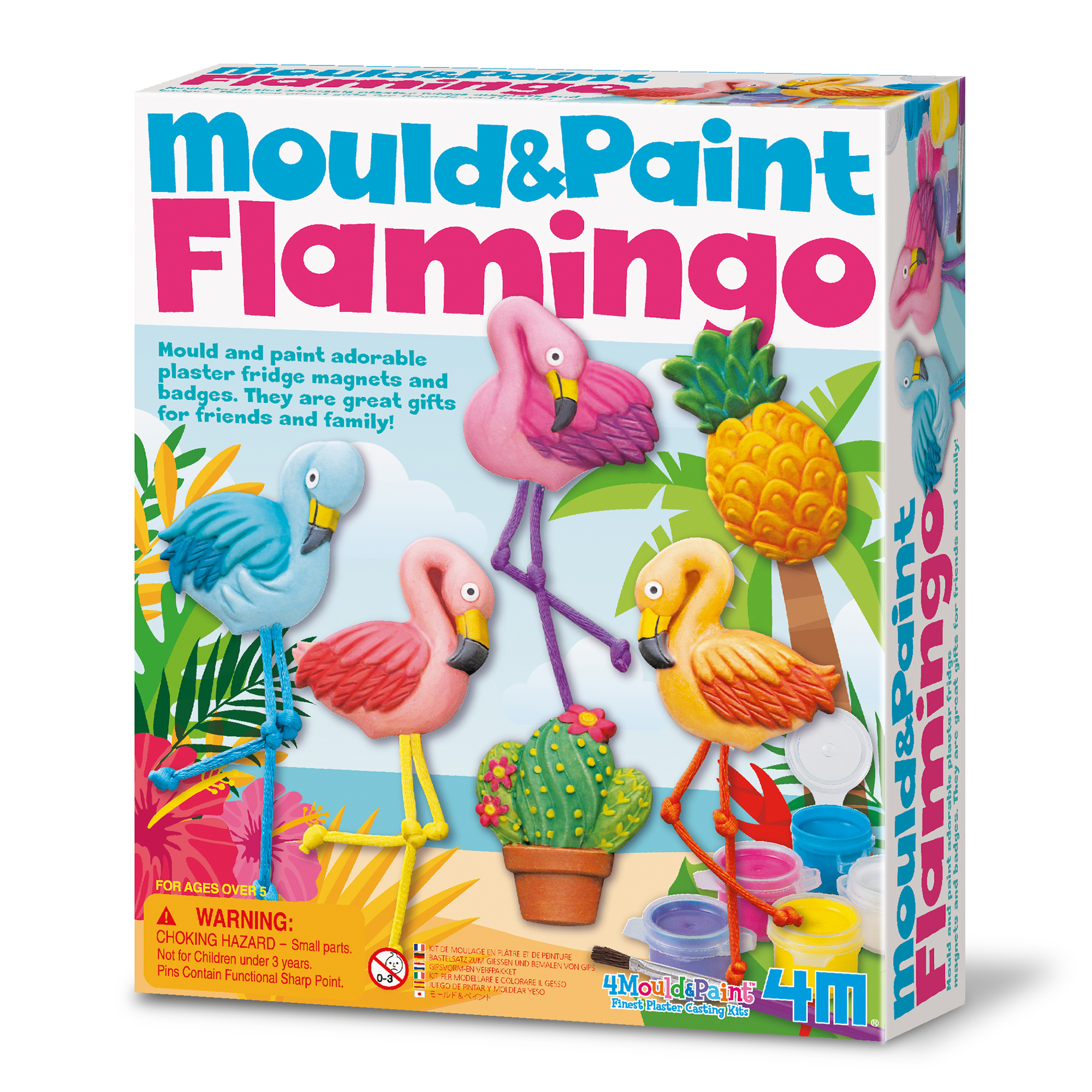 

Набор для создания магнитов 4M Mould and paint Фламинго (00-04736)