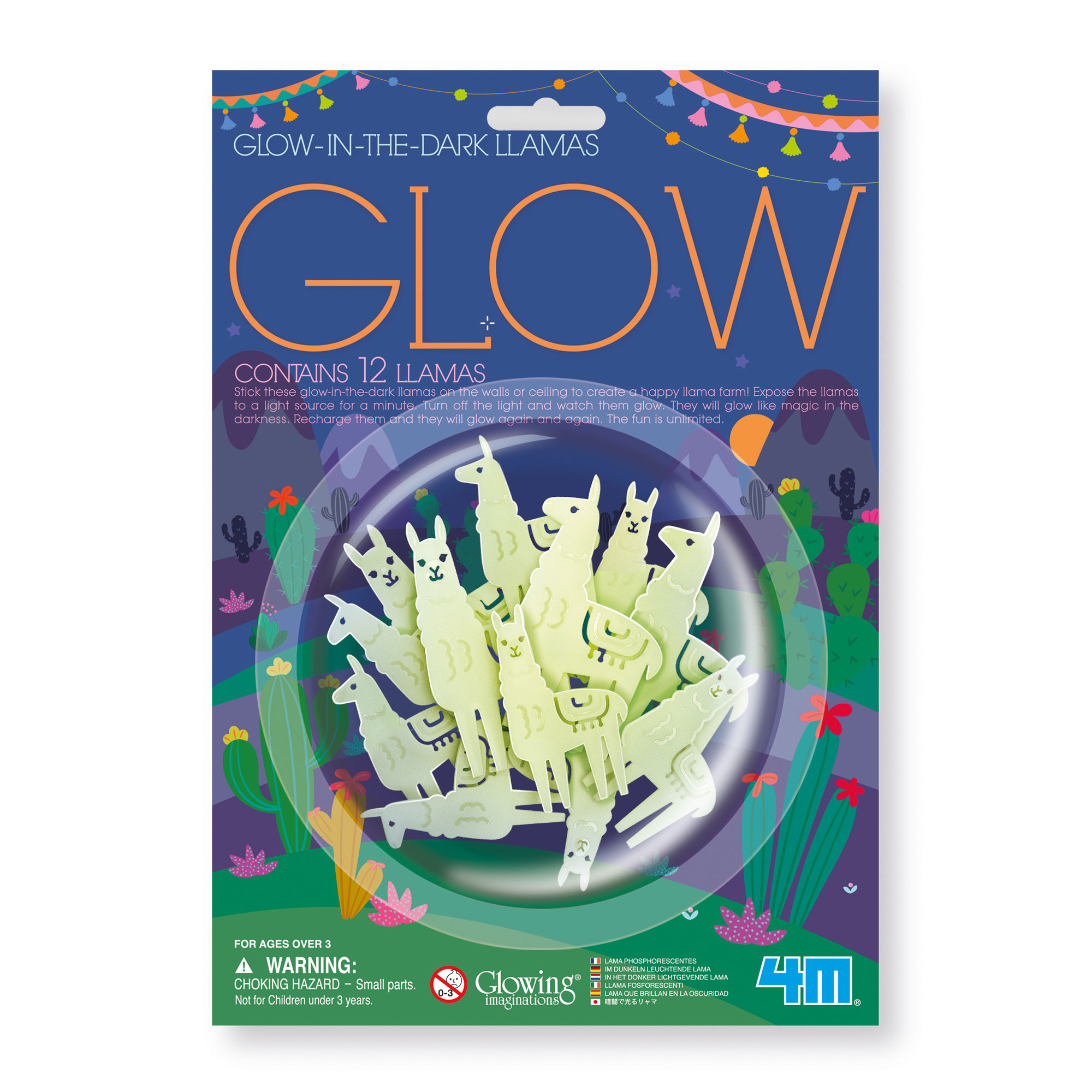 

Набор светящихся наклеек 4M Glow Ламы 12 штук (00-05941)