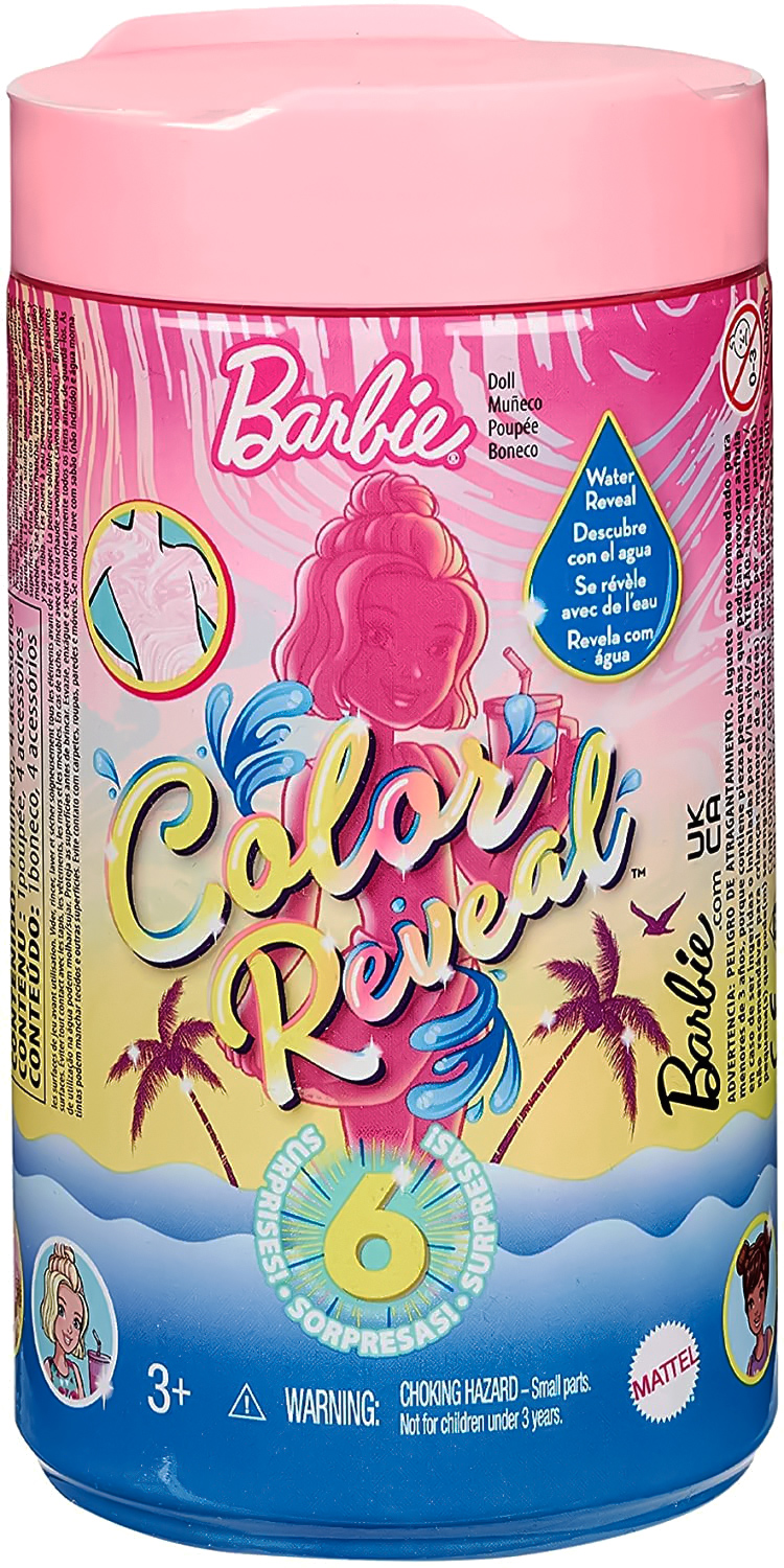 Акція на Лялька Barbie Color reveal Літні та сонячні Челсі та друзі сюрприз (GTT25) від Будинок іграшок