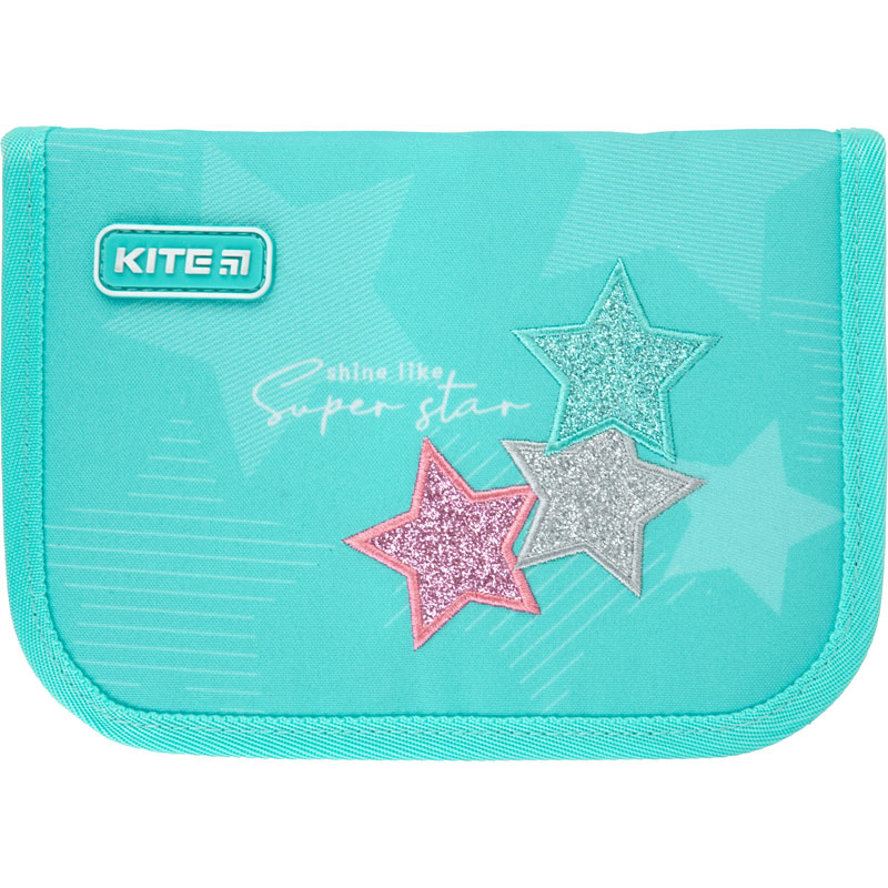 

Пенал Kite Education Super star без наполнения голубой (K21-622-5)