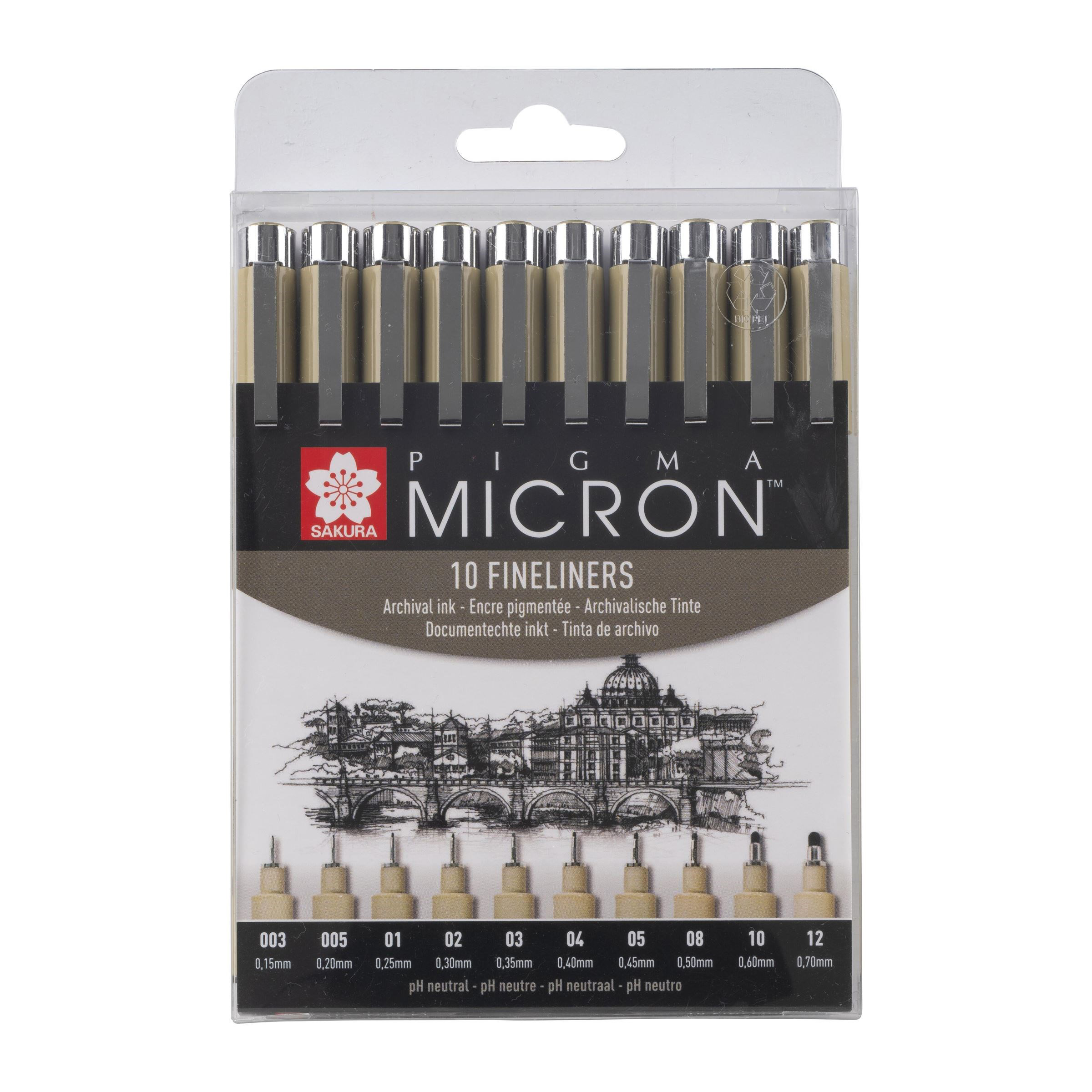 

Набір лінерів Sakura Pigma micron чорні 10 штук (POXSDK10A)