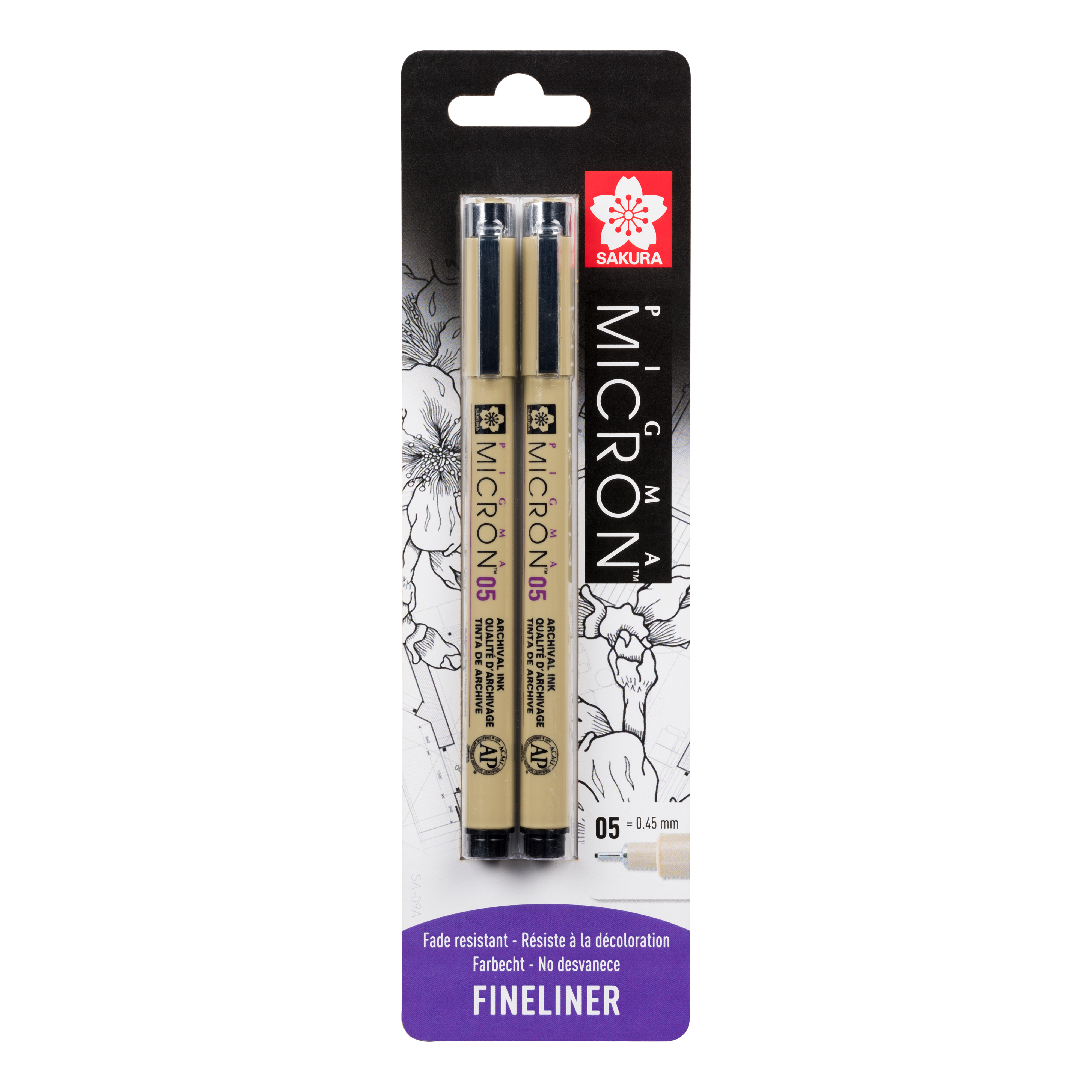 

Набір лінерів Sakura Pigma micron 05 чорні 2 штуки (BLXSDK2B)