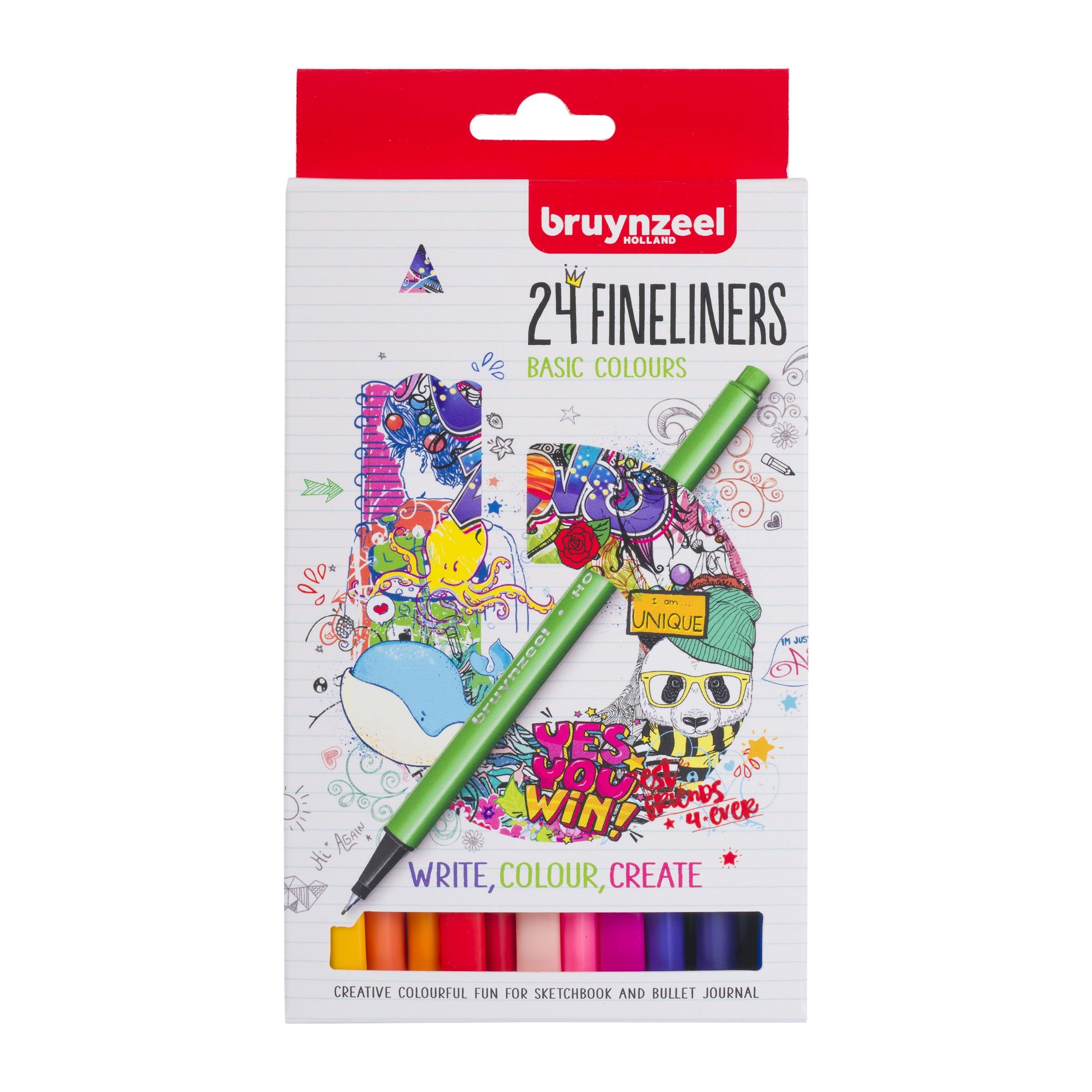 

Лайнеры Bruynzeel Fineliner 24 цвета (60241024)
