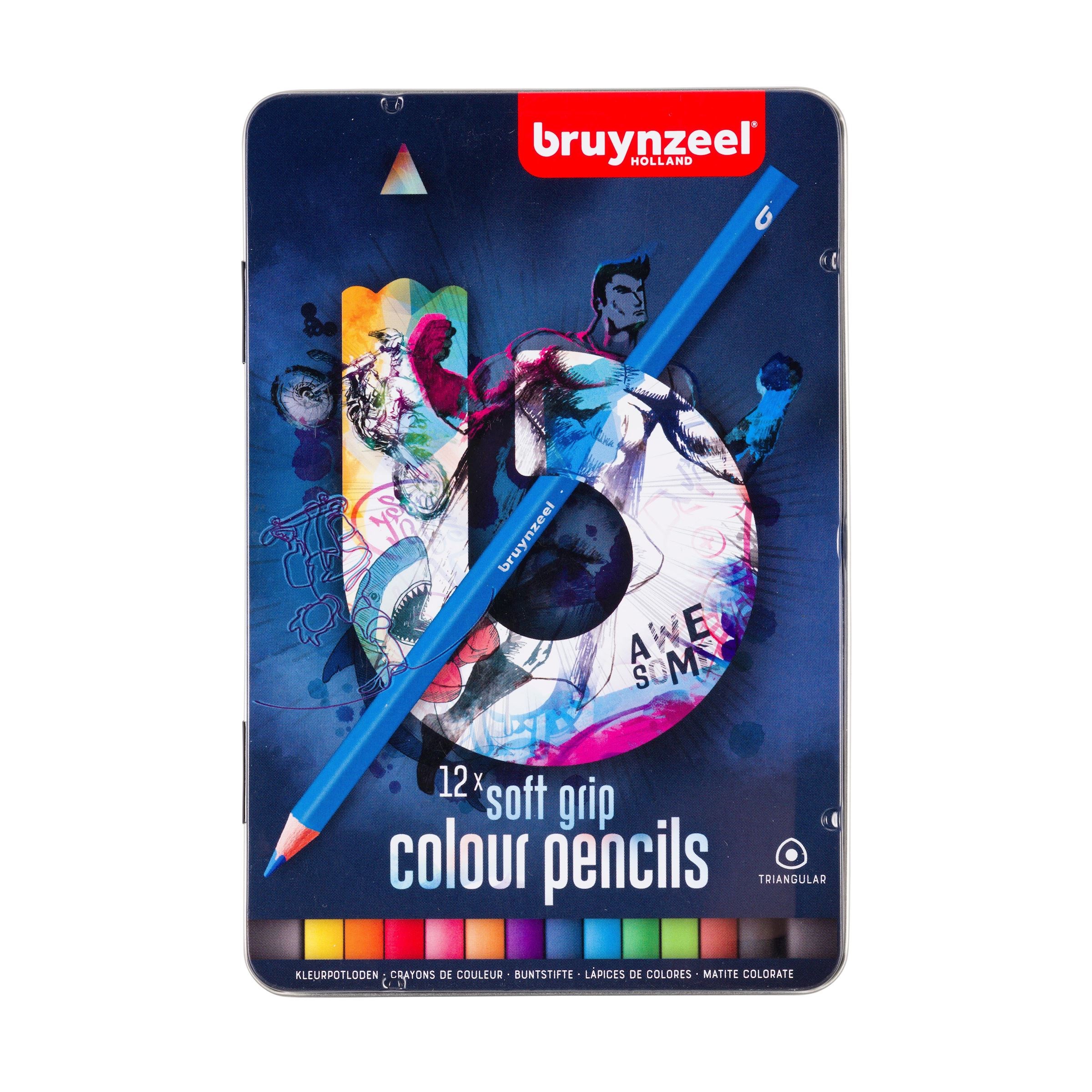

Олівці кольорові Bruynzeel Dark м'які 12 кольорів (60212001)
