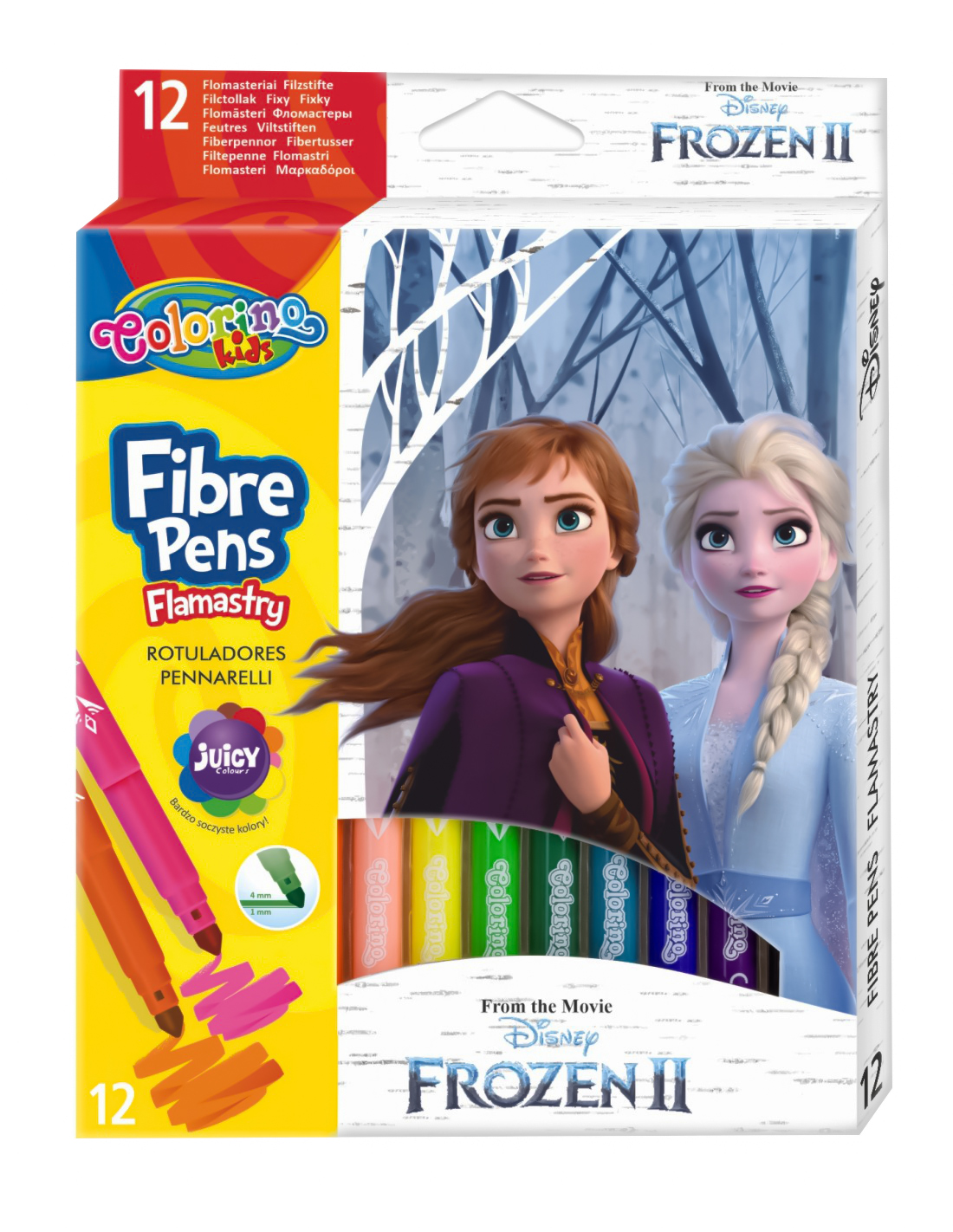 

Фломастери Colorino Холодне серце 2 12 кольорів (91093PTR)