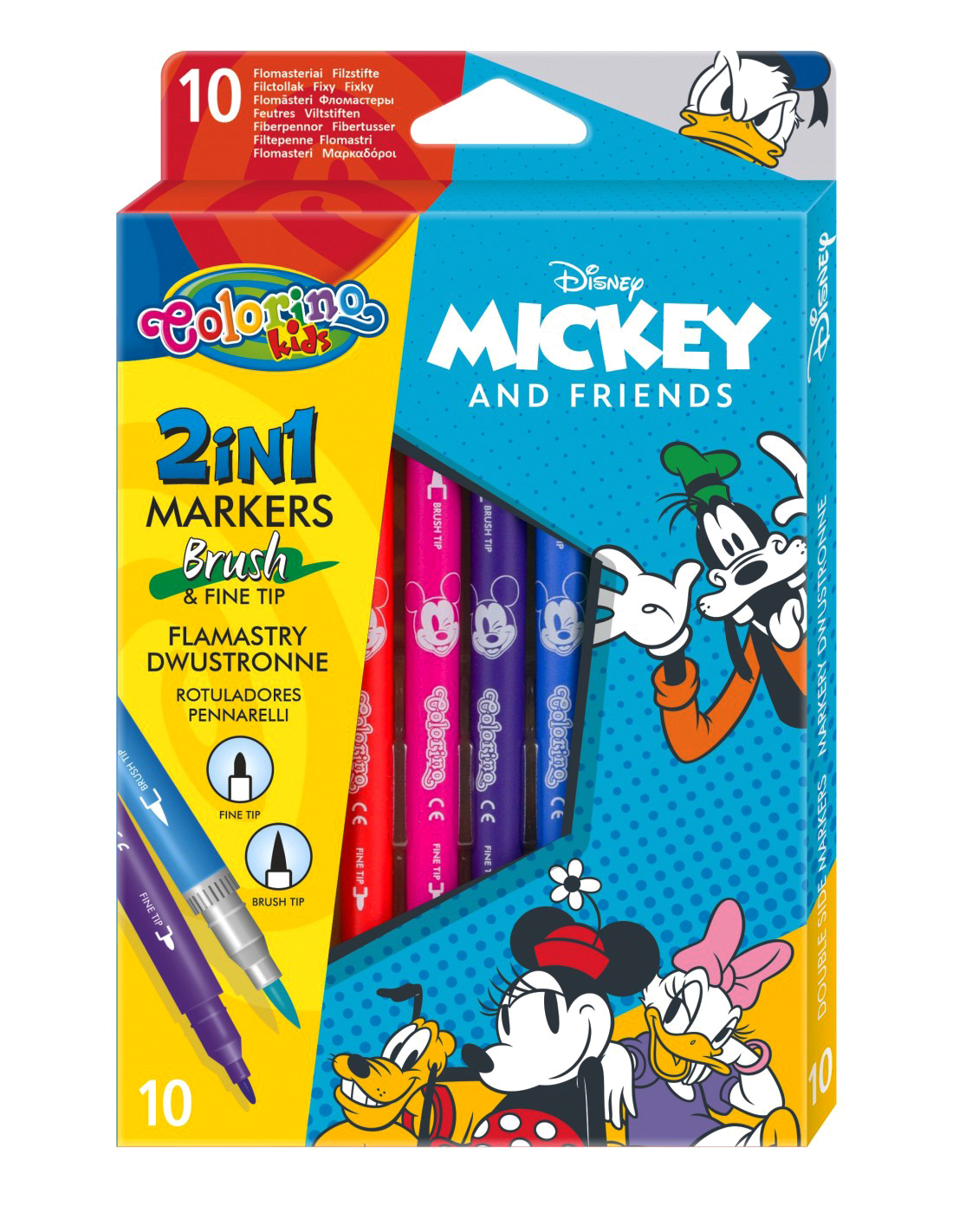 

Фломастери Colorino Disney Міккі Маус 10 кольорів двосторонні (89892PTR)