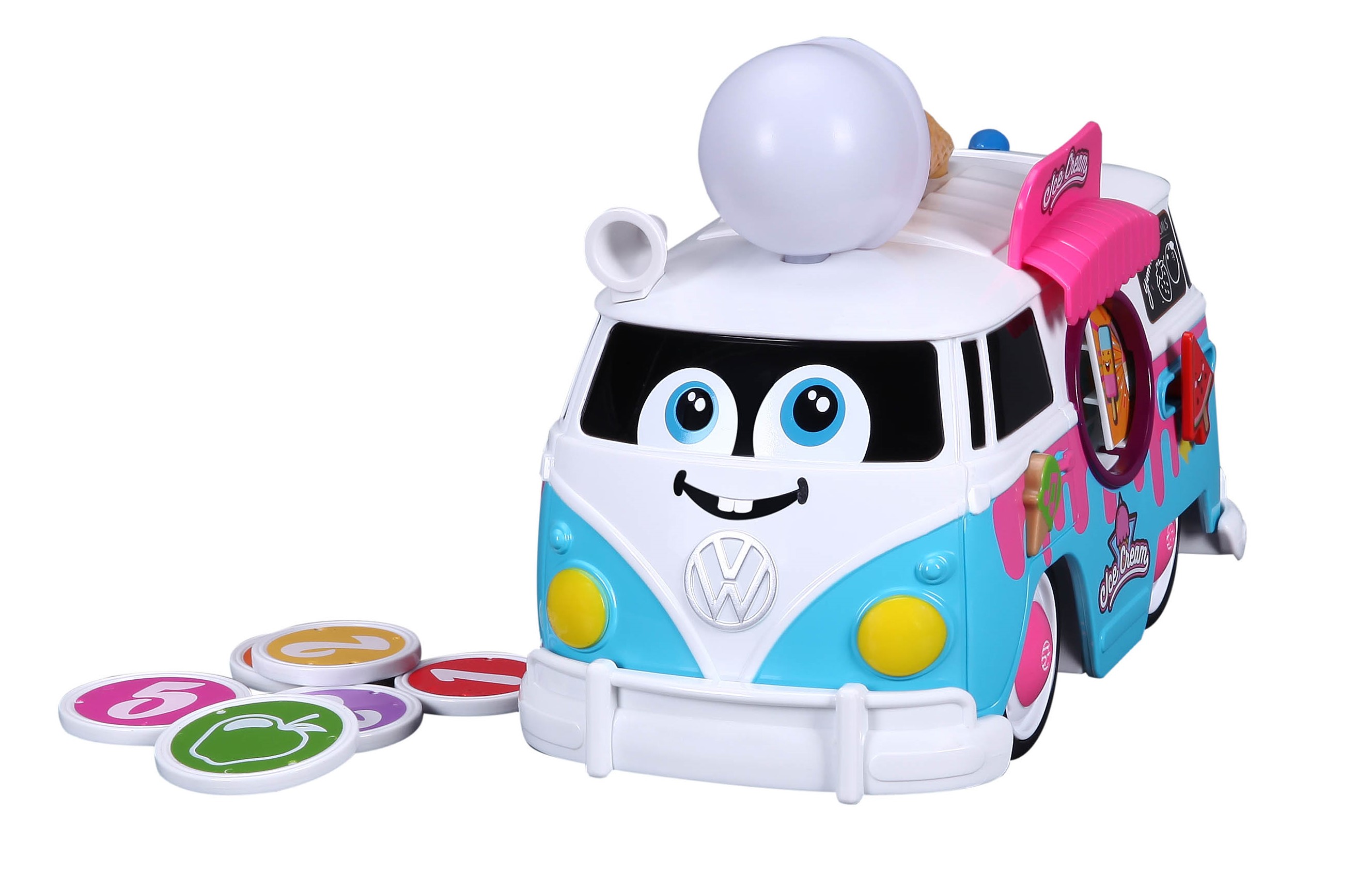 Акція на Автомодель Bb Junior Magic Ice-cream bus VW Samba bus (16-88610) від Будинок іграшок