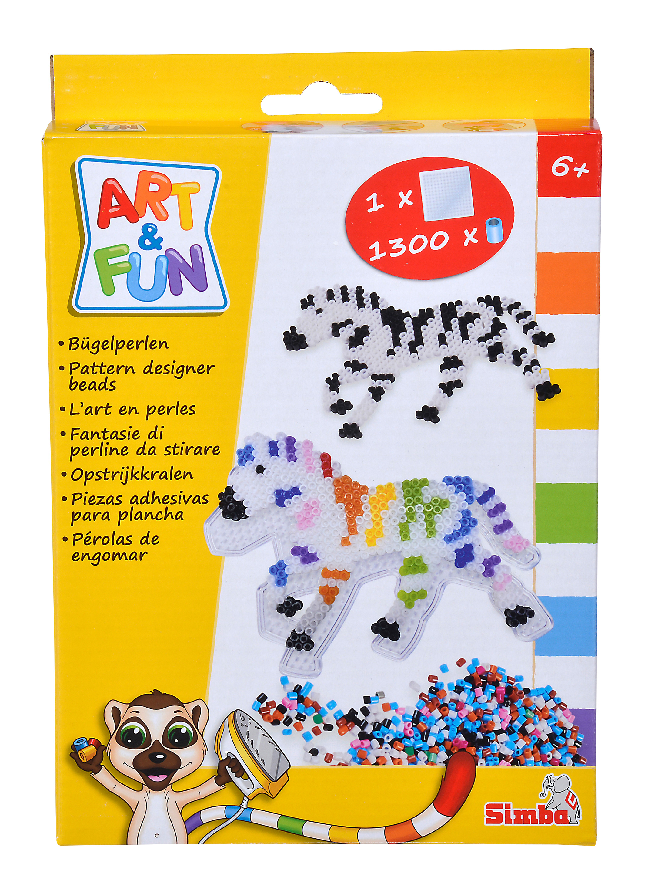 

Термомозаіка Art and Fun Тваринки Зебра 1300 елементів (6376052/6376052-1)