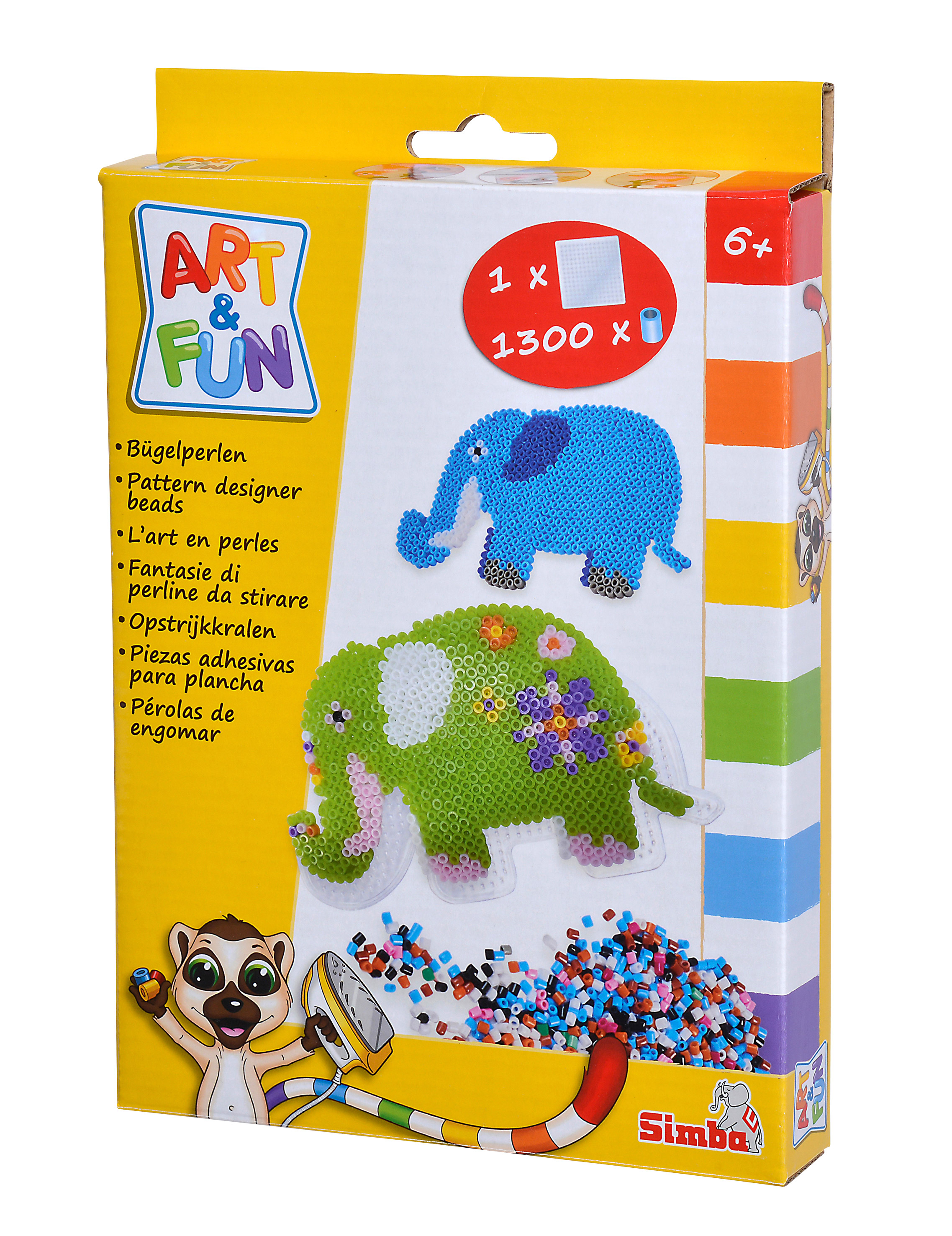

Термомозаіка Art and Fun Тваринки Слон 1300 елементів (6376052/6376052-2)