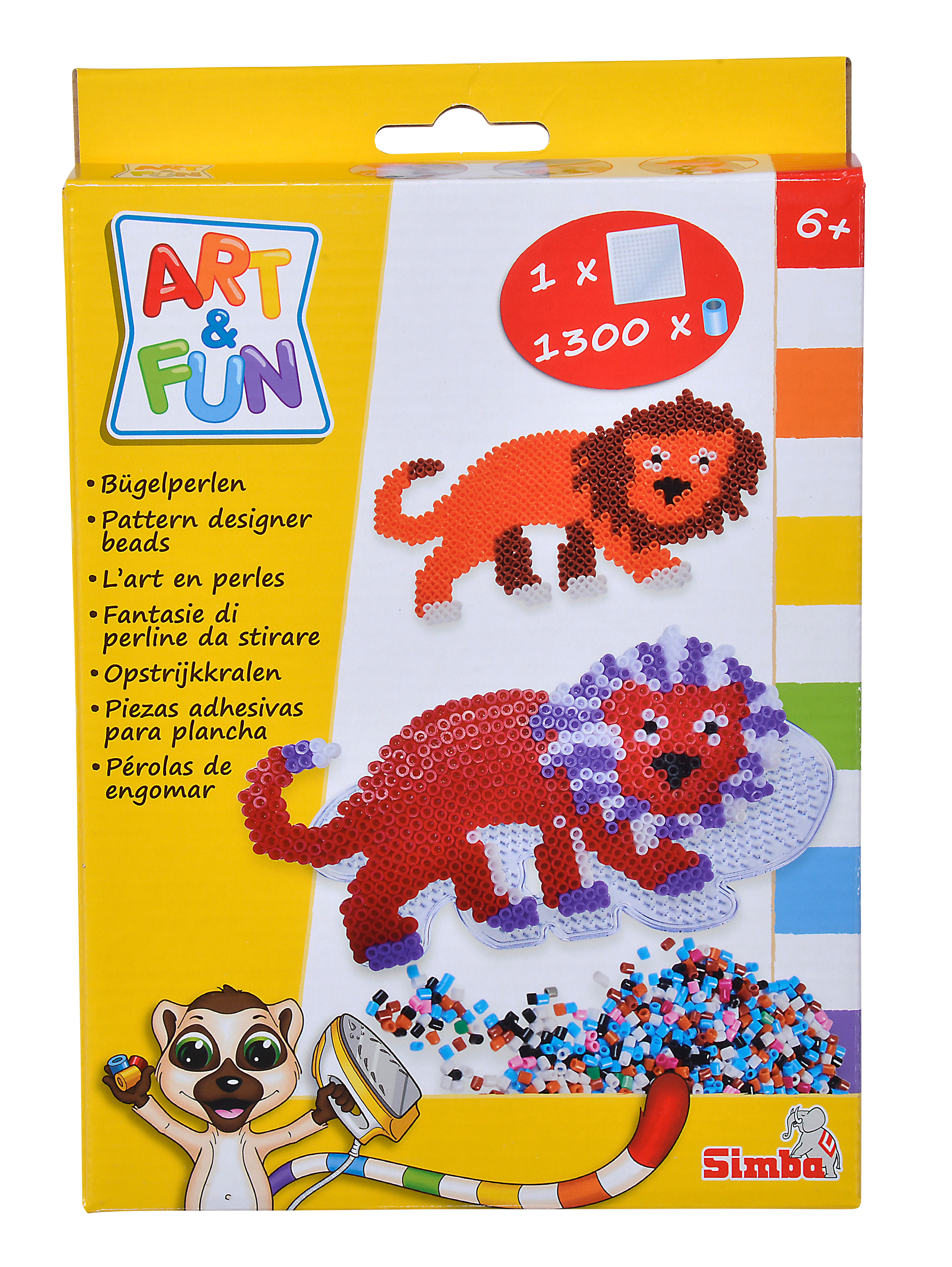 

Термомозаіка Art and Fun Тваринки Лев 1300 елементів (6376052/6376052-3)