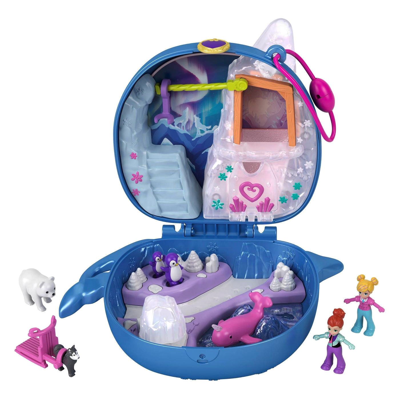 

Набор Polly Pocket Карманный мир Развлечения нарвалов на льду (FRY35/GKJ52)