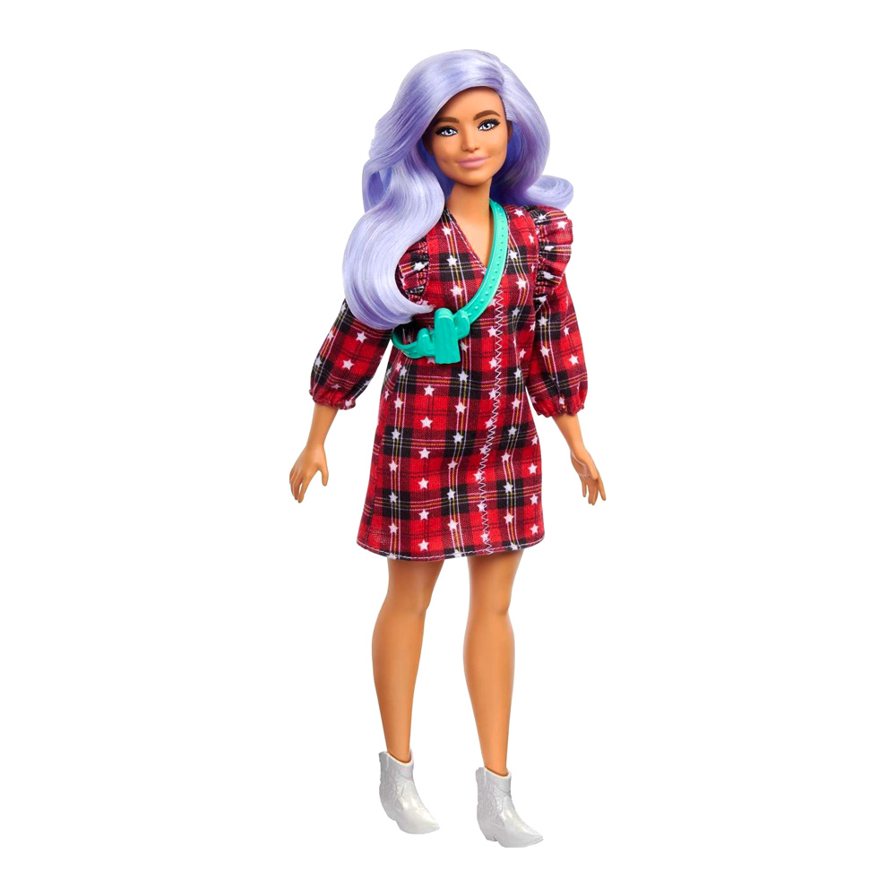 

Лялька Barbie Fashionistas З лавандовим волоссям у червоній сукні в клітинку (FBR37/GRB49)