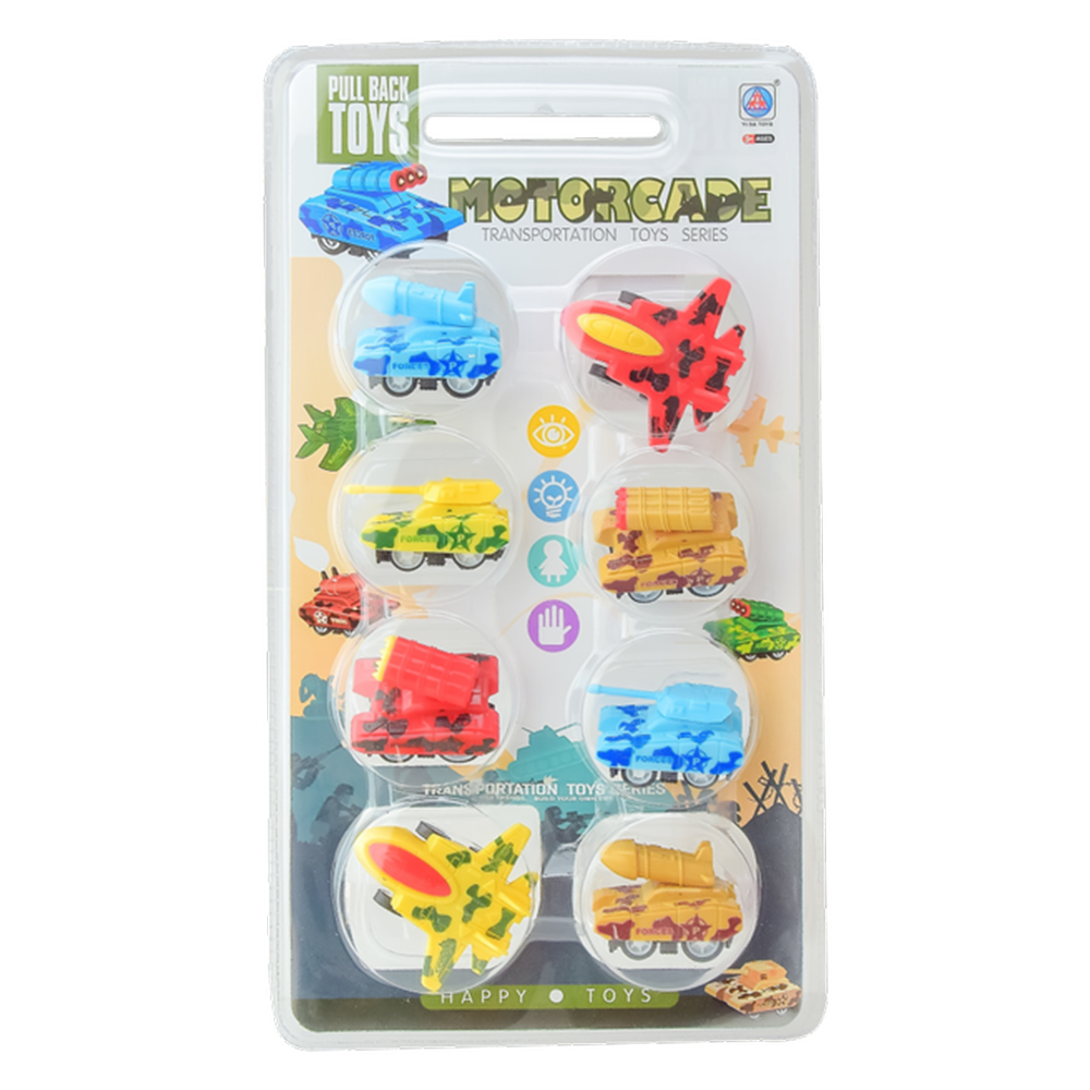 

Набір машинок Shantou Jinxing Motorcade Thasportation toys 8 штук (278-34)