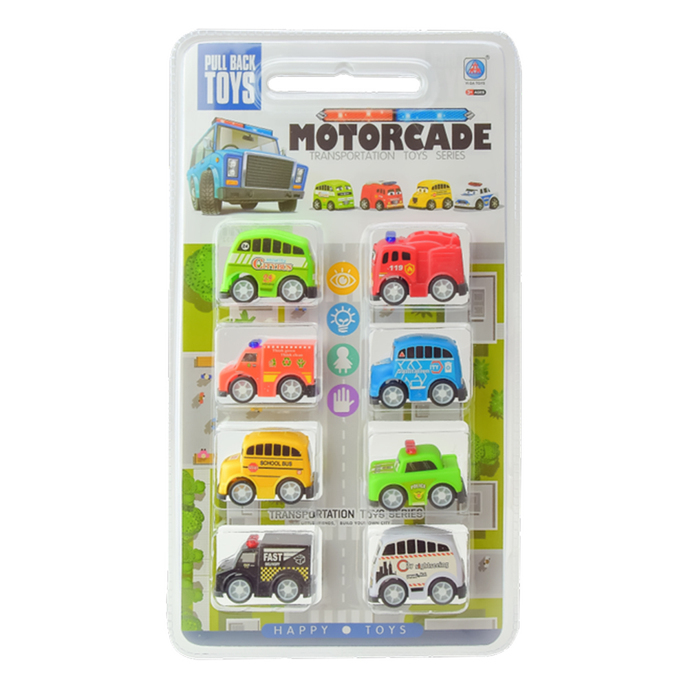 

Набір машинок Shantou Jinxing Motorcade 8 штук (278-38)