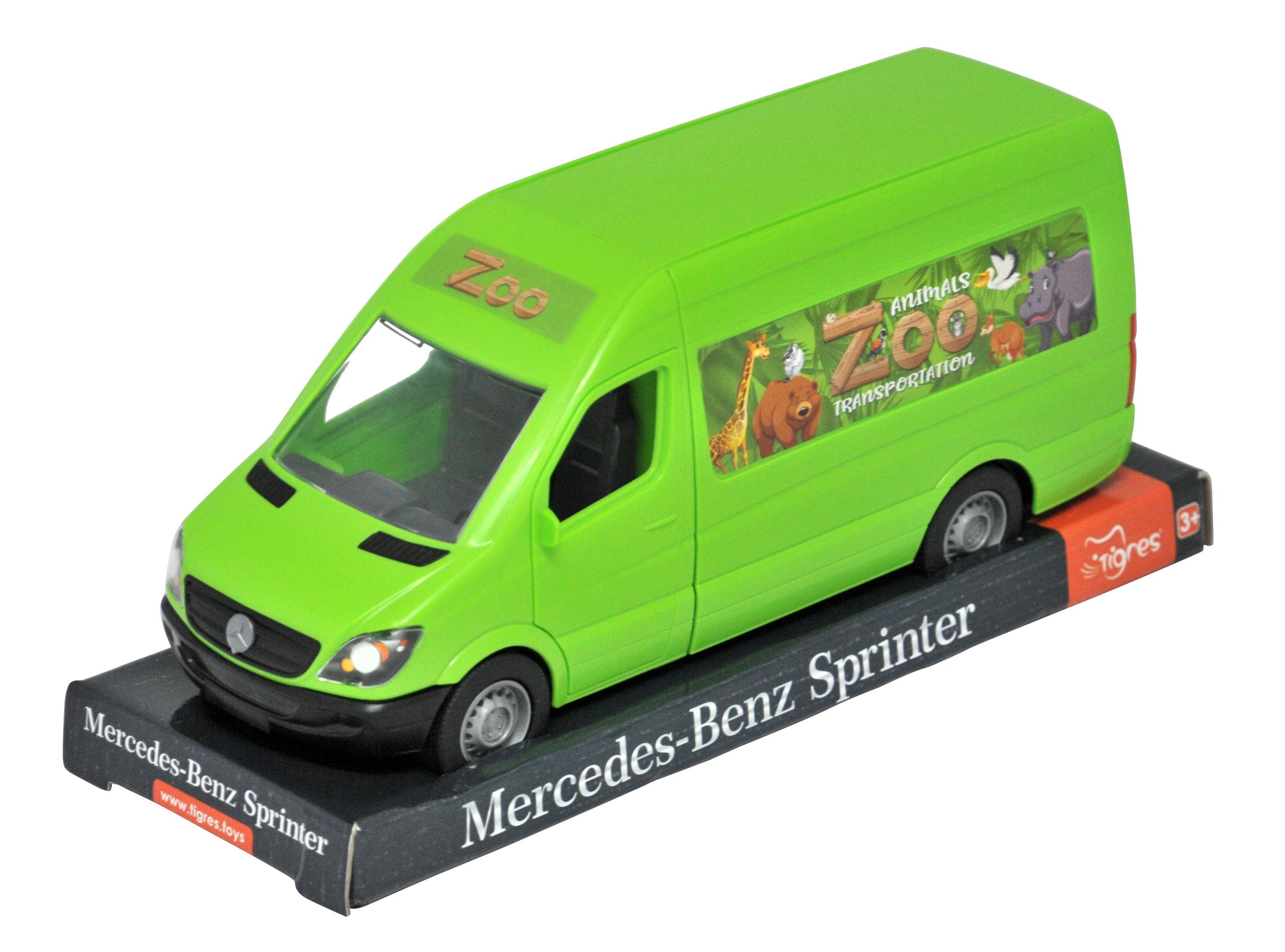

Автомобиль Tigres Mercedes-Benz Sprinter грузовой зелёный (39715)