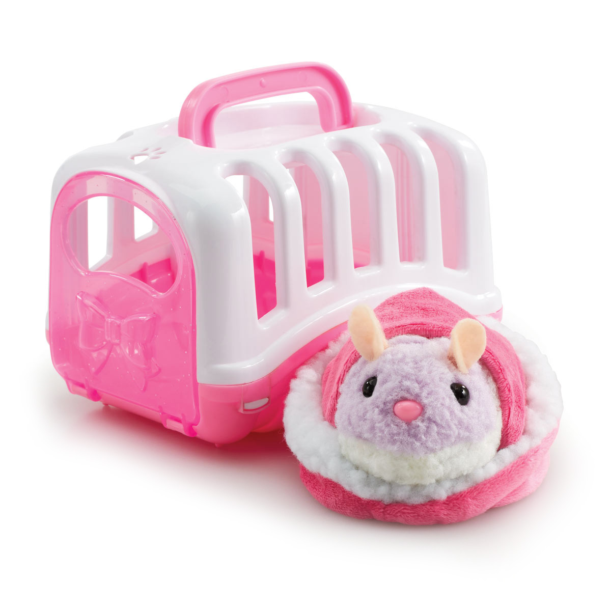 

Мягкая игрушка Addo Хомячок в переноске розовый (315-11142-B/2)