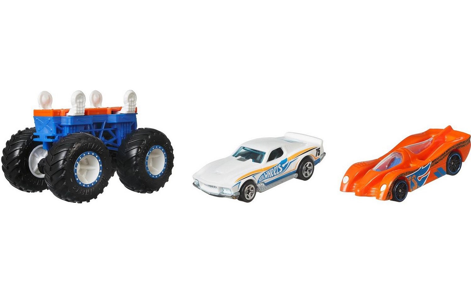 Акція на Игровой набор Hot Wheels Monster Trucks Творец монстров белая и оранжевая (GWW13/GWW20) від Будинок іграшок