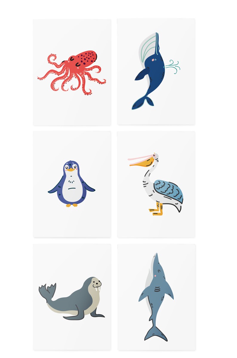 

Набір тату для тіла TATTon.me Ocean Animals AR Set (4820191131774)