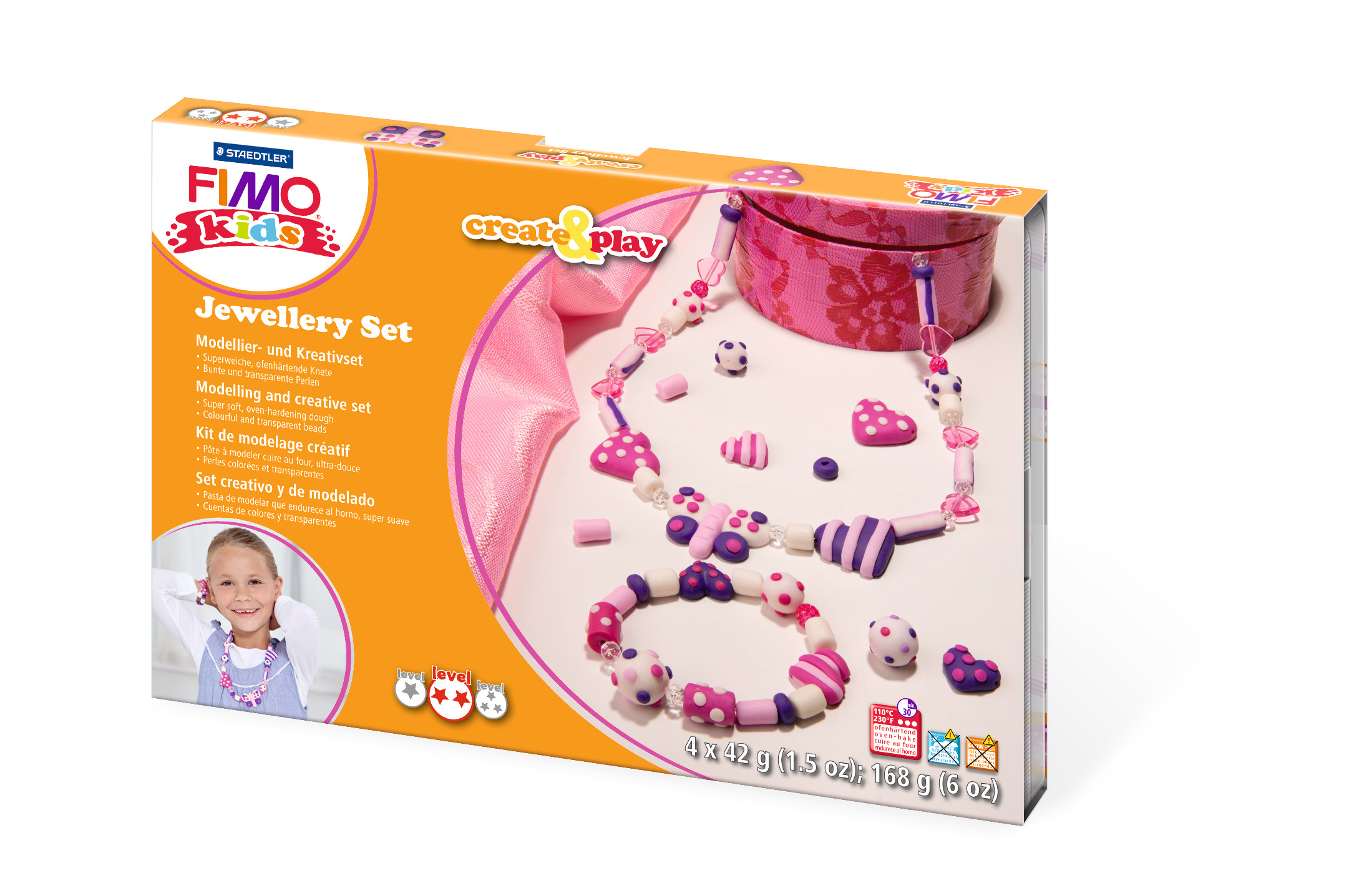 

Набір пластики Fimo kids Серця (8033 01)