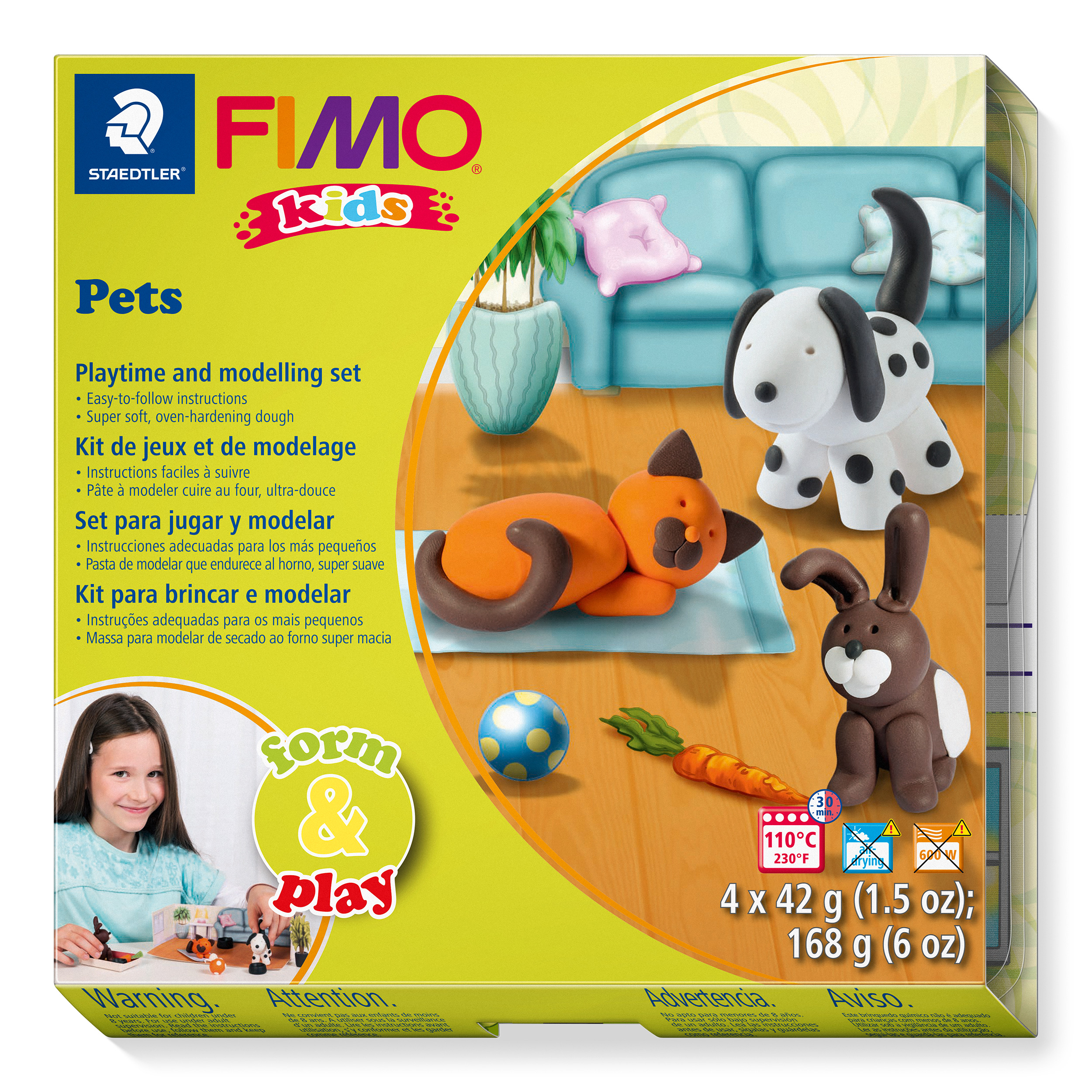 

Набір пластики Fimo kids Домашні улюбленці (8034 02 LZ)