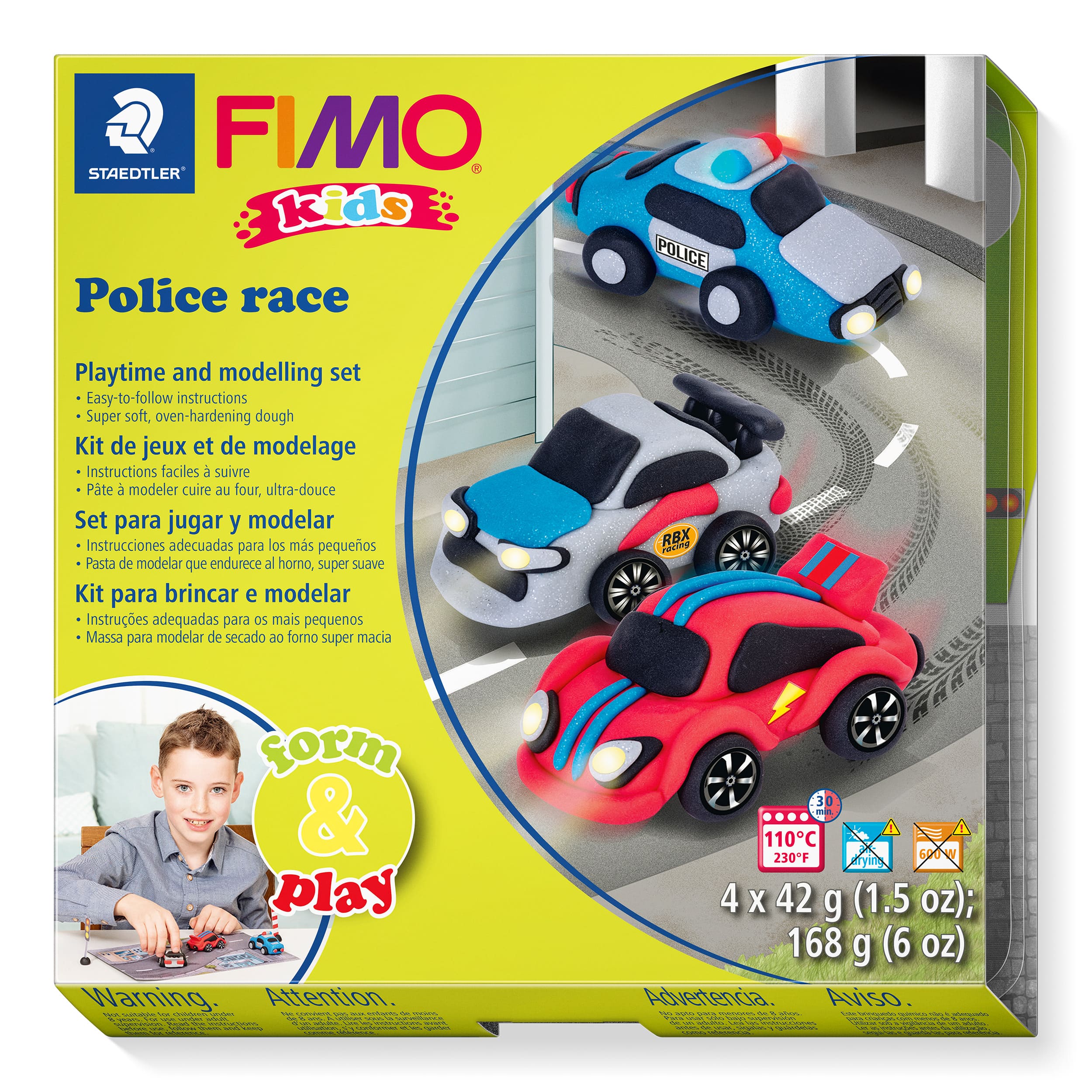 

Набір пластики Fimo kids Поліцейські авто (8034 29 LY)