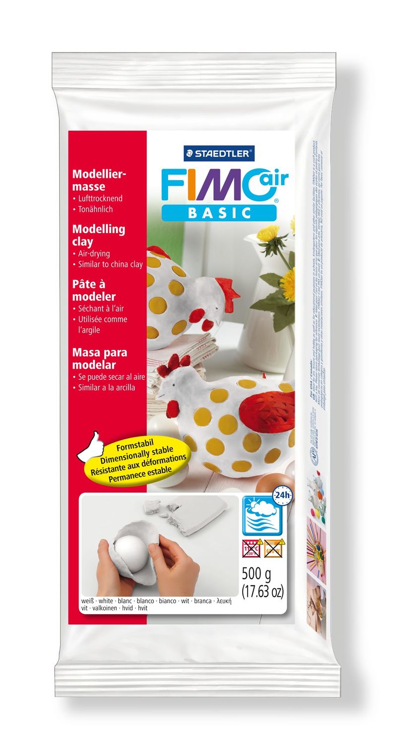 

Пластика Fimo Air самозастигаюча біла 500г (8100-0)
