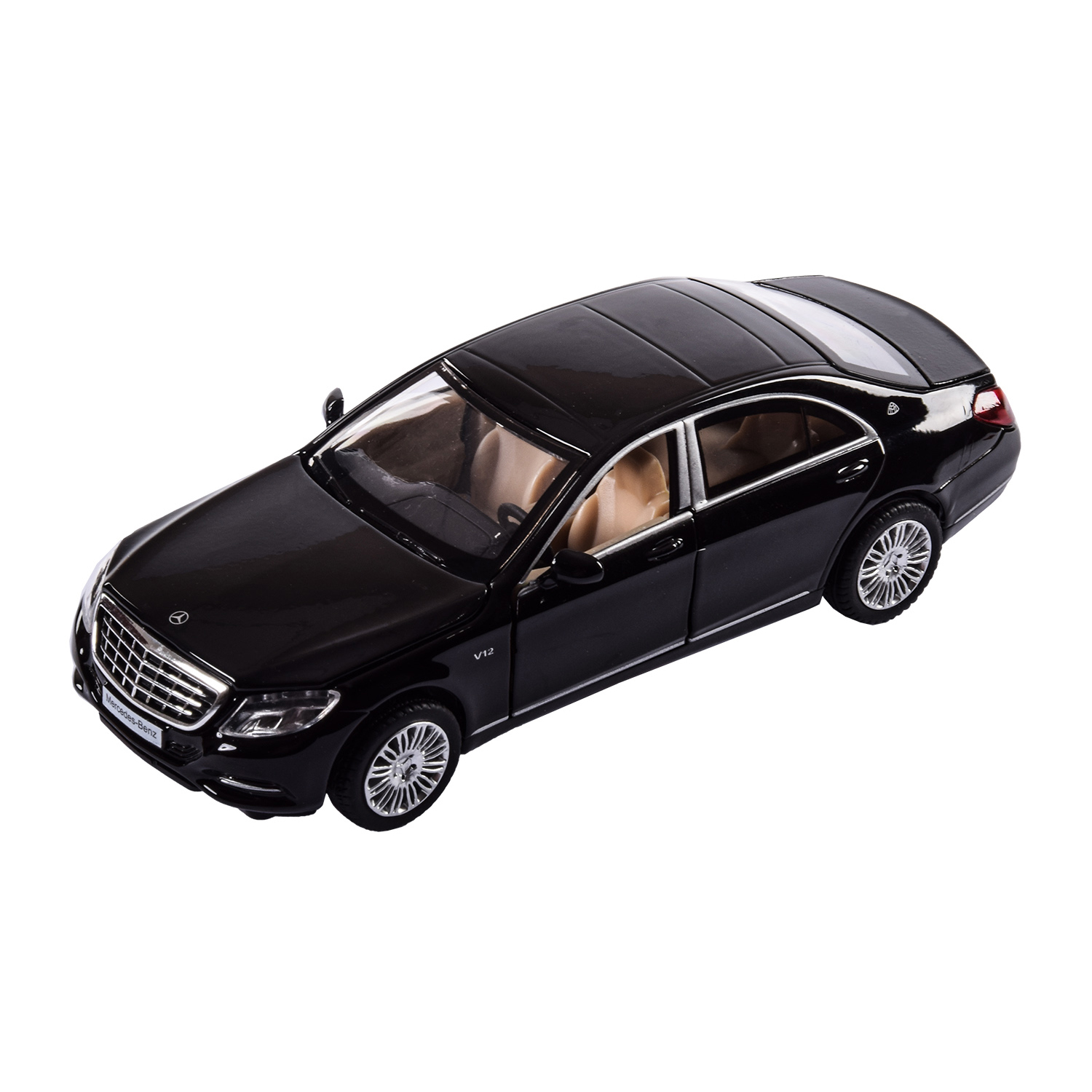 Акція на Автомодель Автопром Mercedes-Benz S 600 черная 1:32 (68401) від Будинок іграшок