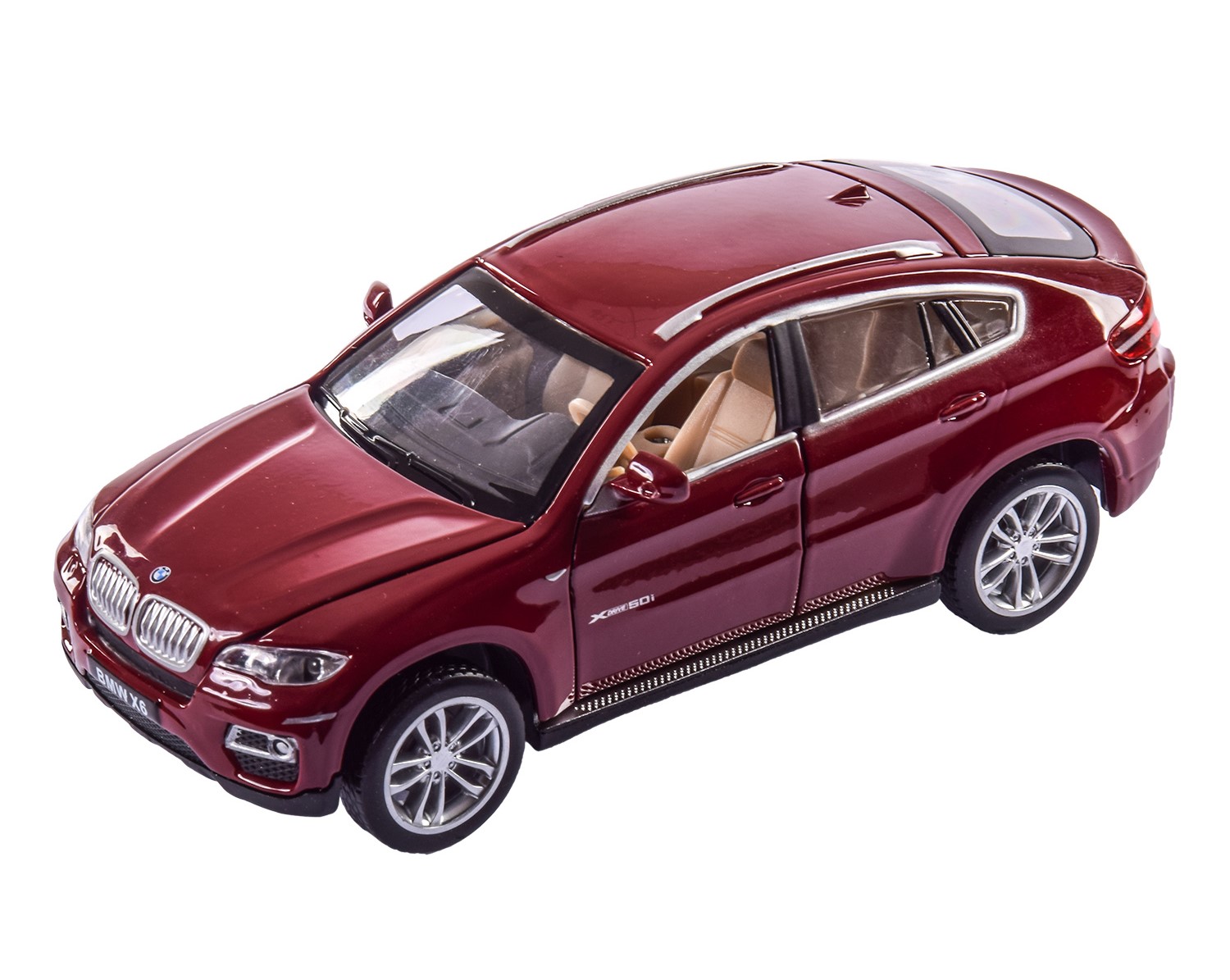 

Автомодель Автопром BMW X6 бардовая (68311/68311-2)