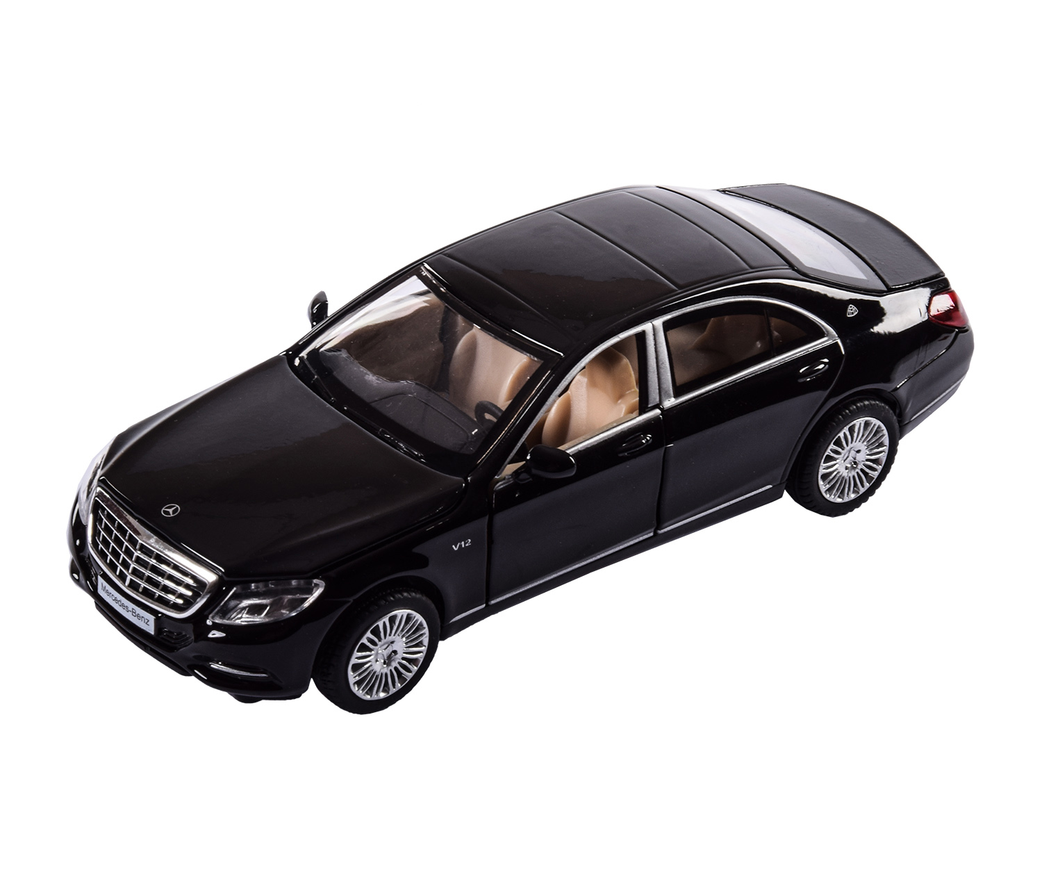 Акція на Автомодель Автопром Mercedes-Benz S 600 2015 чорна (68401/68401-1) від Будинок іграшок