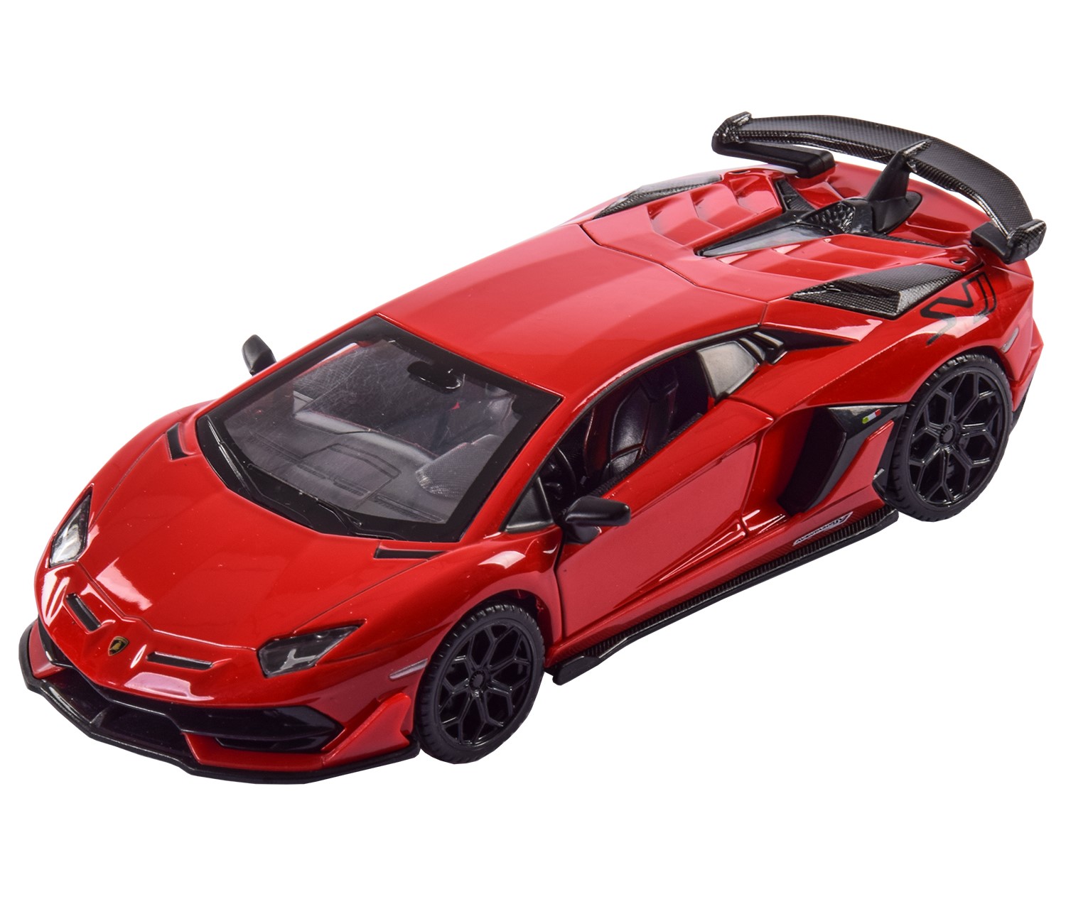 

Автомодель Автопром Lamborghini Aventador SVJ красная (68473/68473-2)