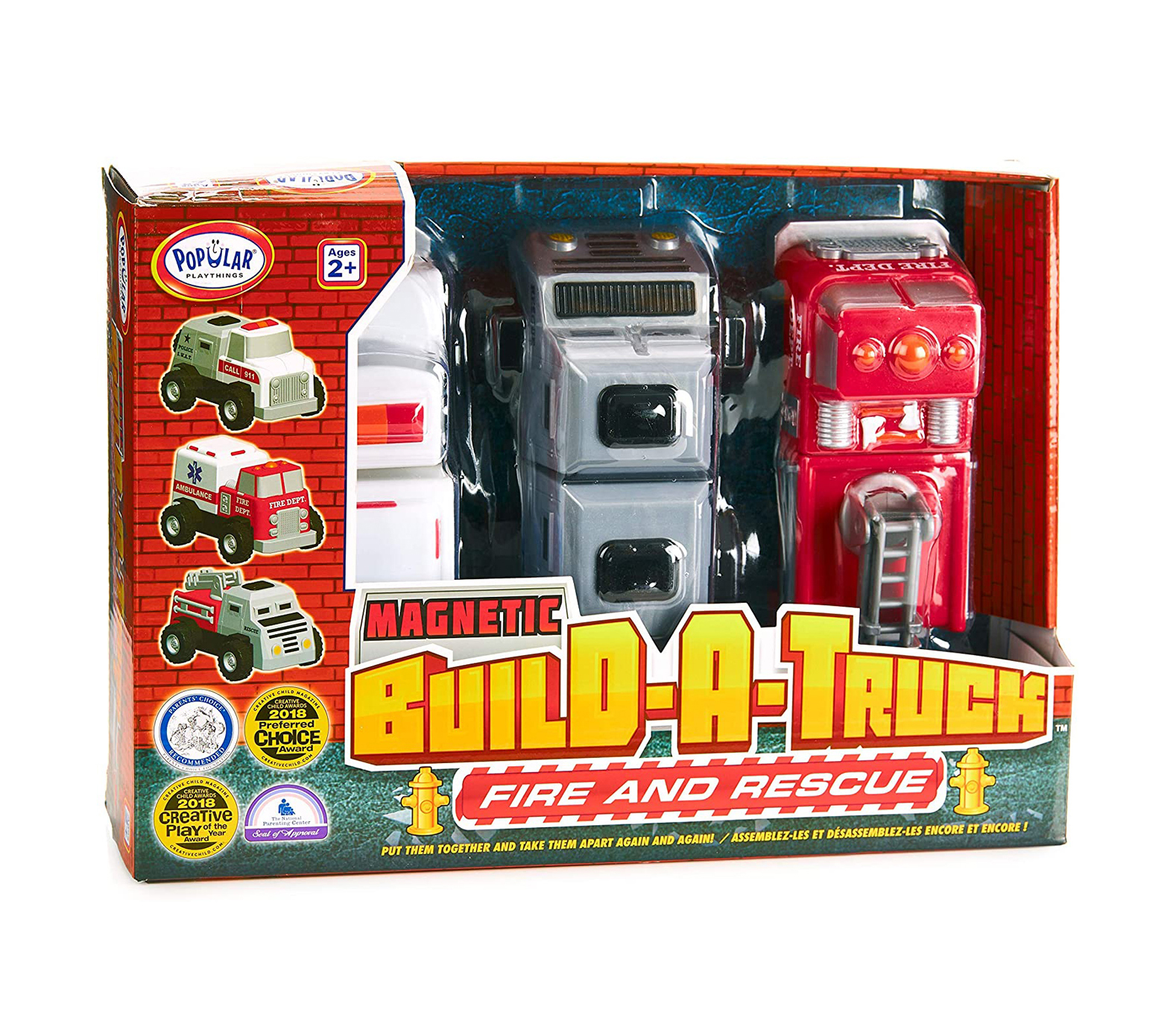 Акція на Магнитный конструктор Popular Playthings Спасательные машины 7 элементов (PPT-60402) від Будинок іграшок