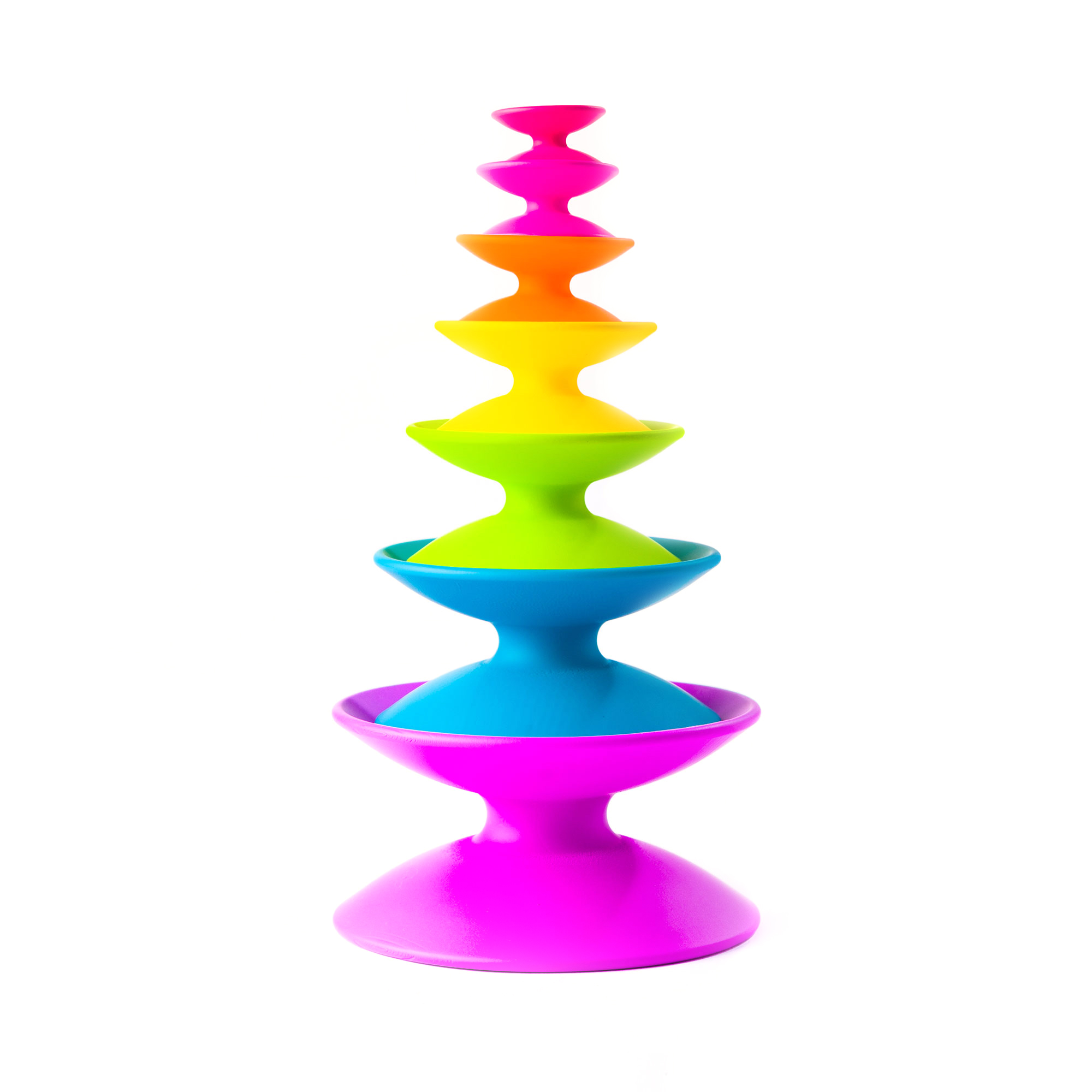 

Пирамидка Fat Brain toys Spoolz Башня из цветных катушек (F181ML)