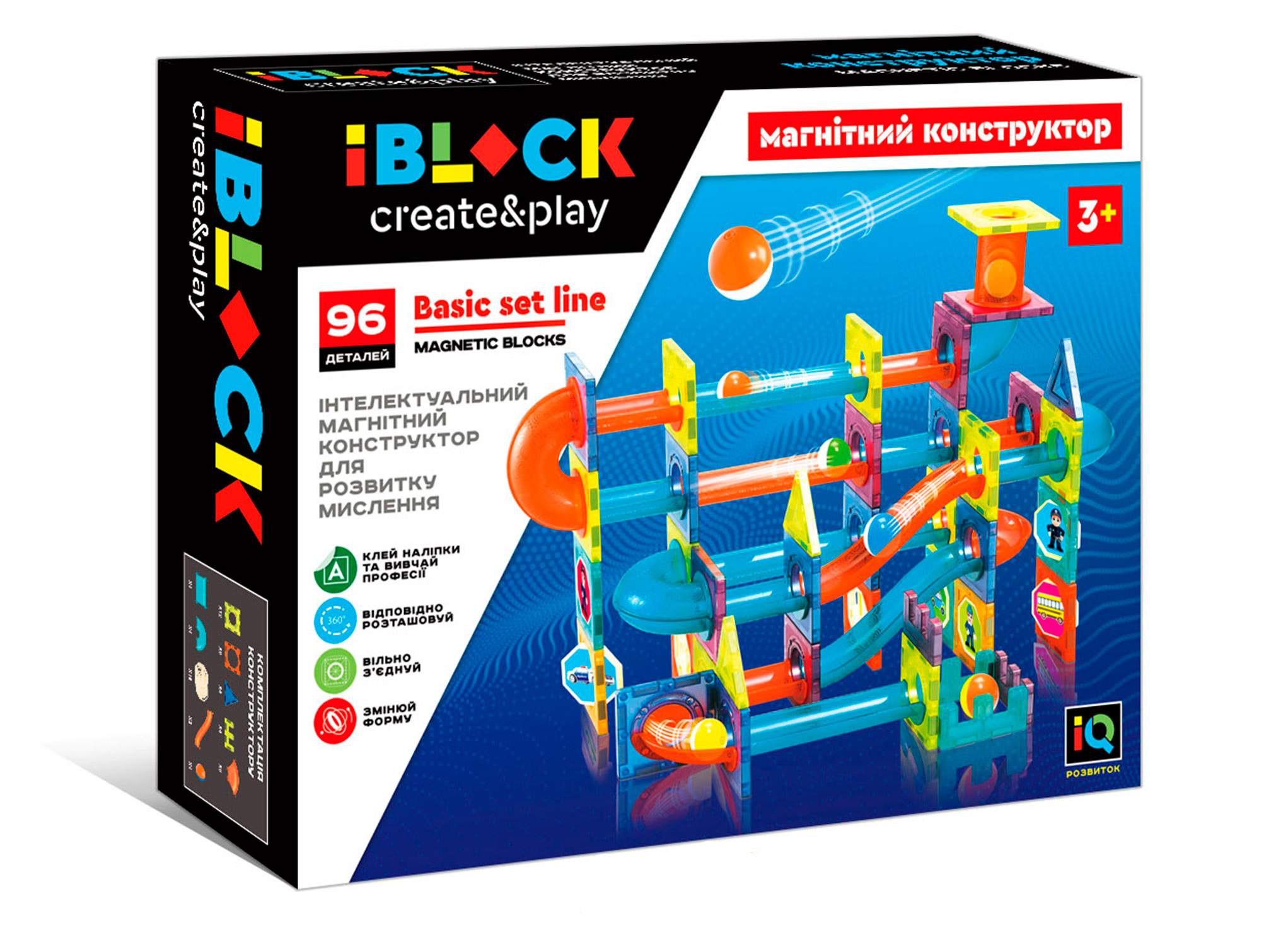 

Магнітний конструктор IBLOCK 96 деталей (PL-921-252)