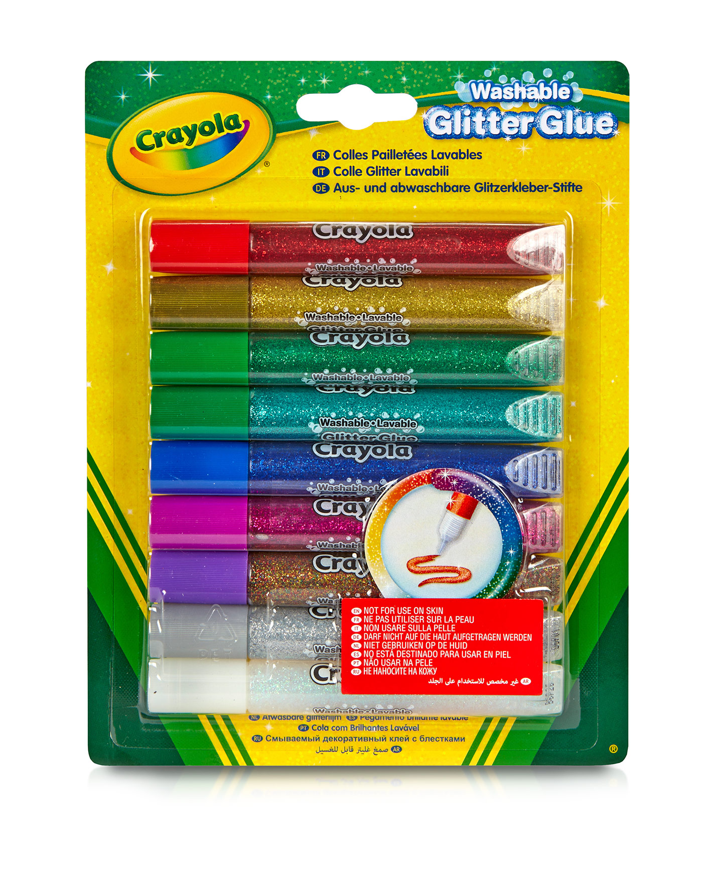 

Клей з блискітками Crayola 9 шт (256361.012)