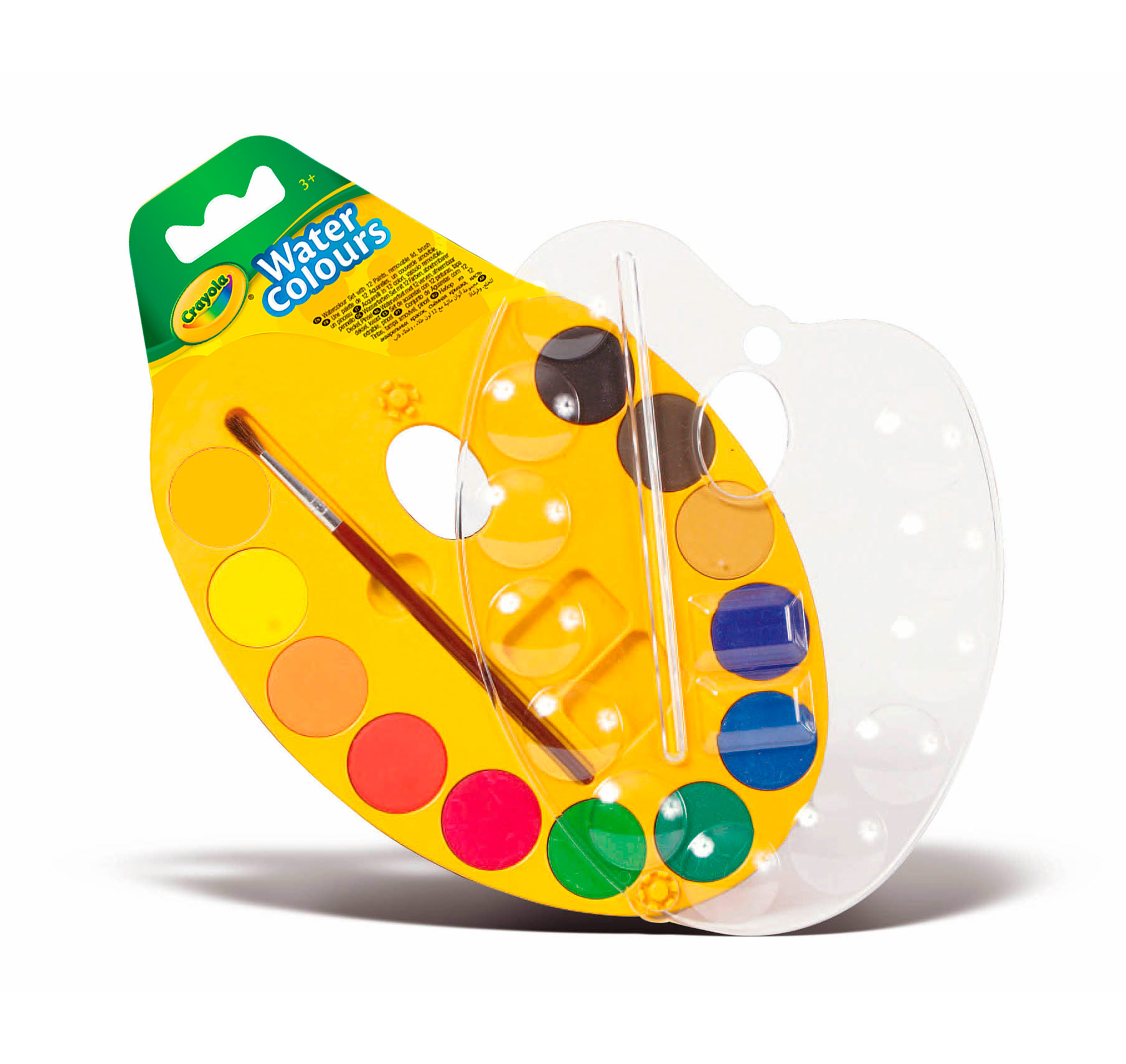 

Палитра акварельных красок Crayola с кисточкой 12 шт (256454.024)