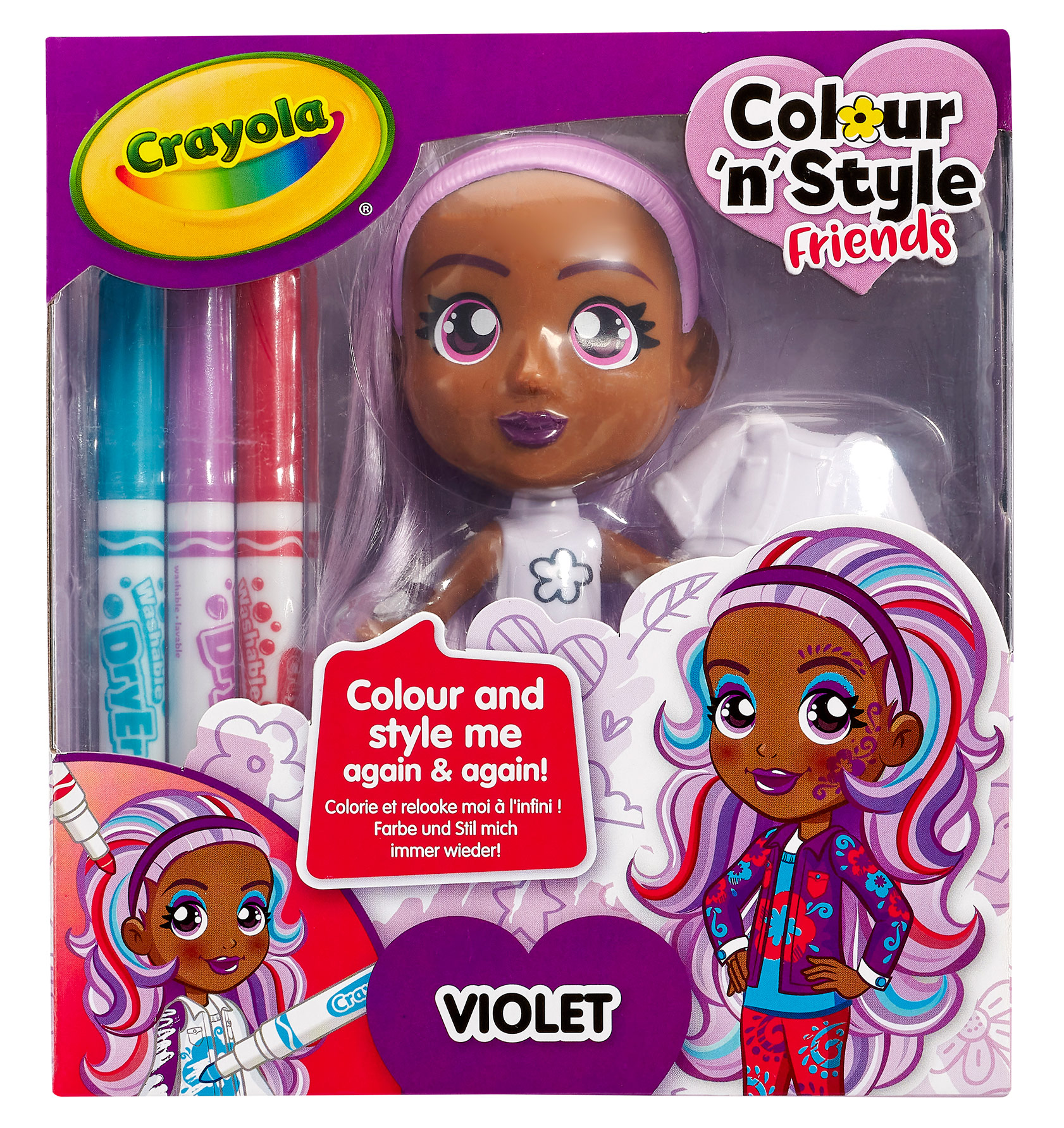 

Набір для творчості Crayola Colour n Style Віолетта (918939.005)
