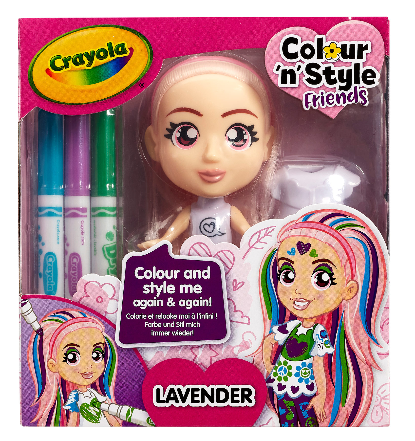 Акція на Набір для творчості Crayola Colour n Style Лаванда (918940.005) від Будинок іграшок