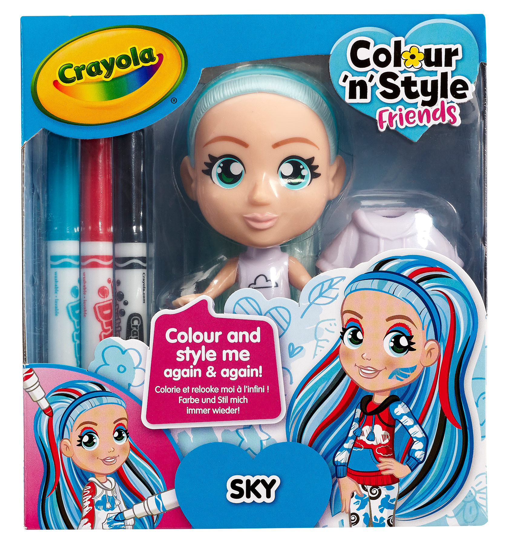 

Набір для творчості Crayola Colour n Style Скай (918938.005)