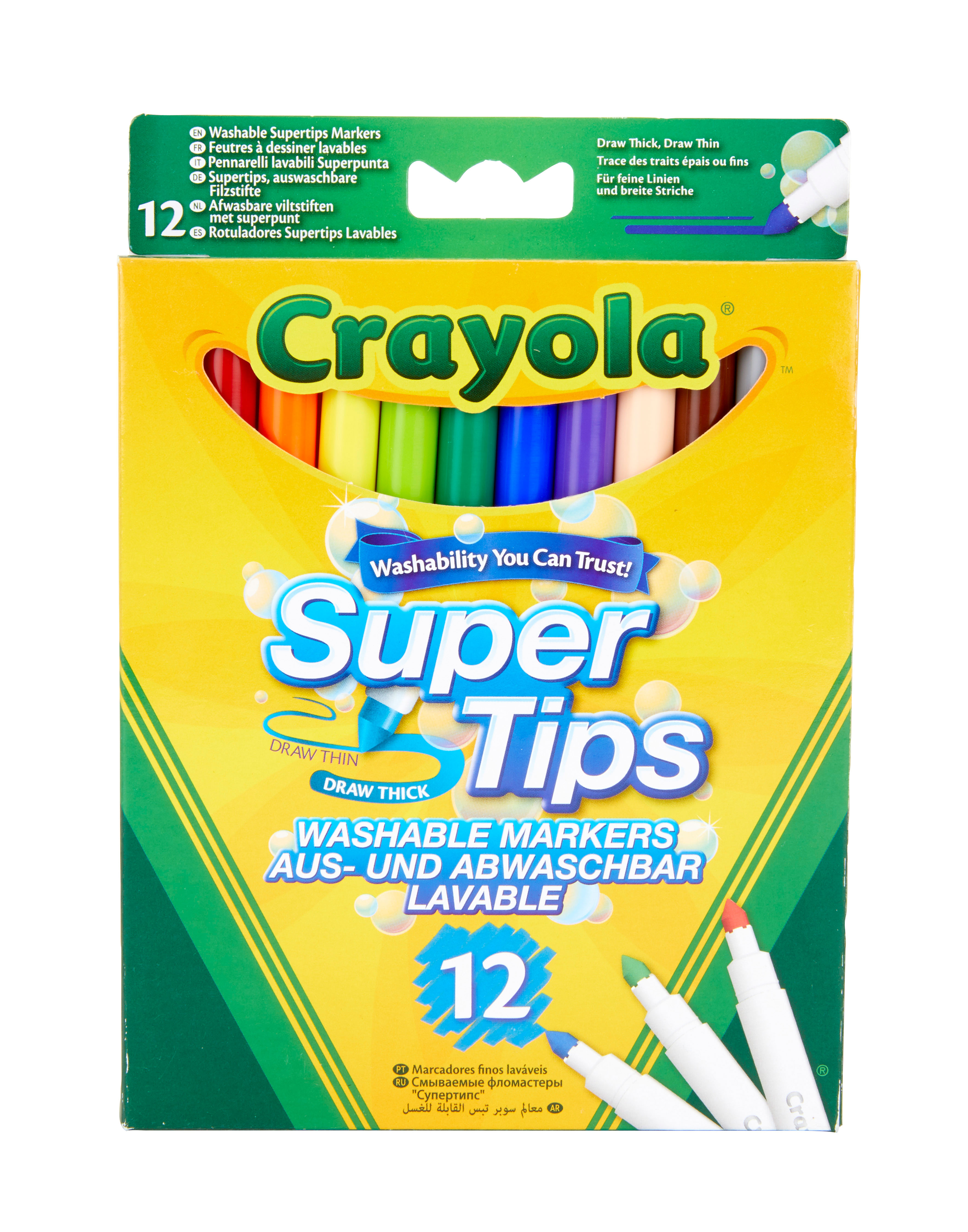 

Набір фломастерів Crayola Washable 12 шт (256252.012)