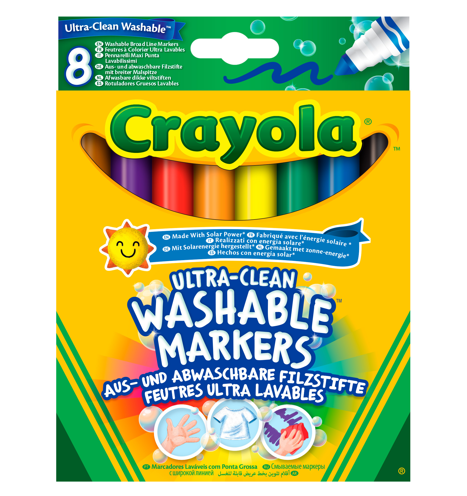 

Набір фломастерів Crayola Ultra-clean washable широка лінія 8 шт (256348.012)