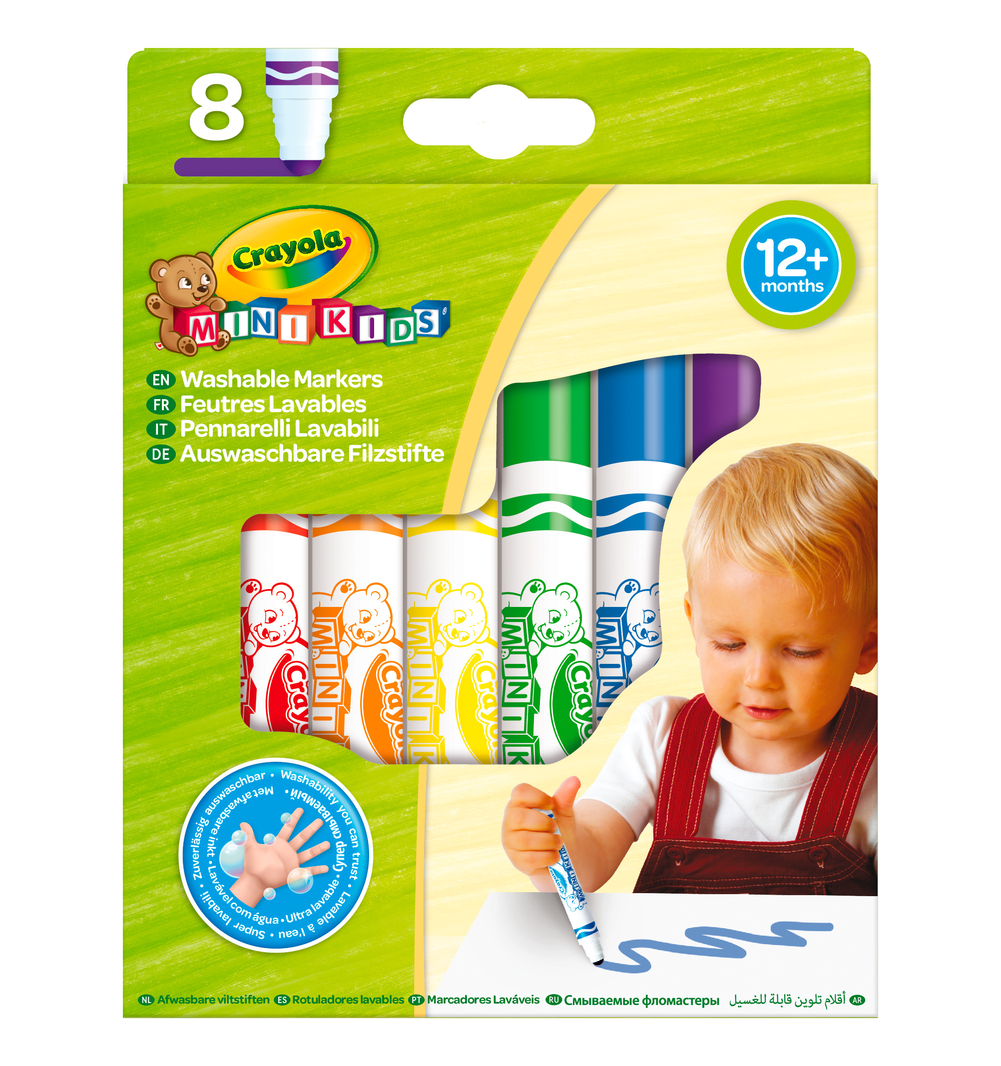 

Набір фломастерів Crayola Mini kids Мої перші фломастери 8 шт (256255.112)