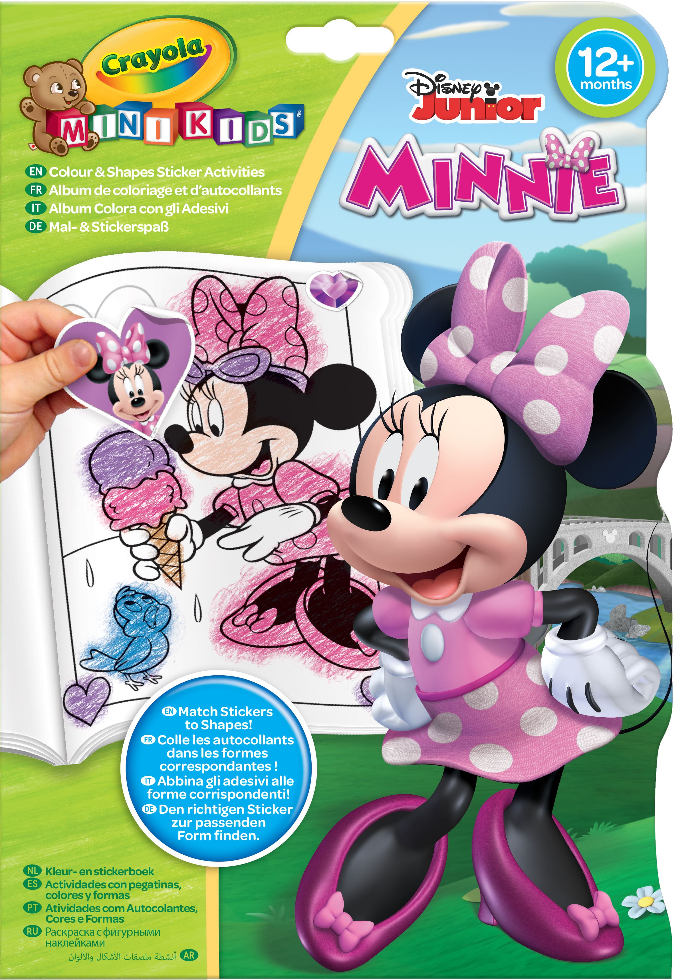 

Розмальовка Crayola Mini Kids Minnie Mouse зі стікерами (256399.012)