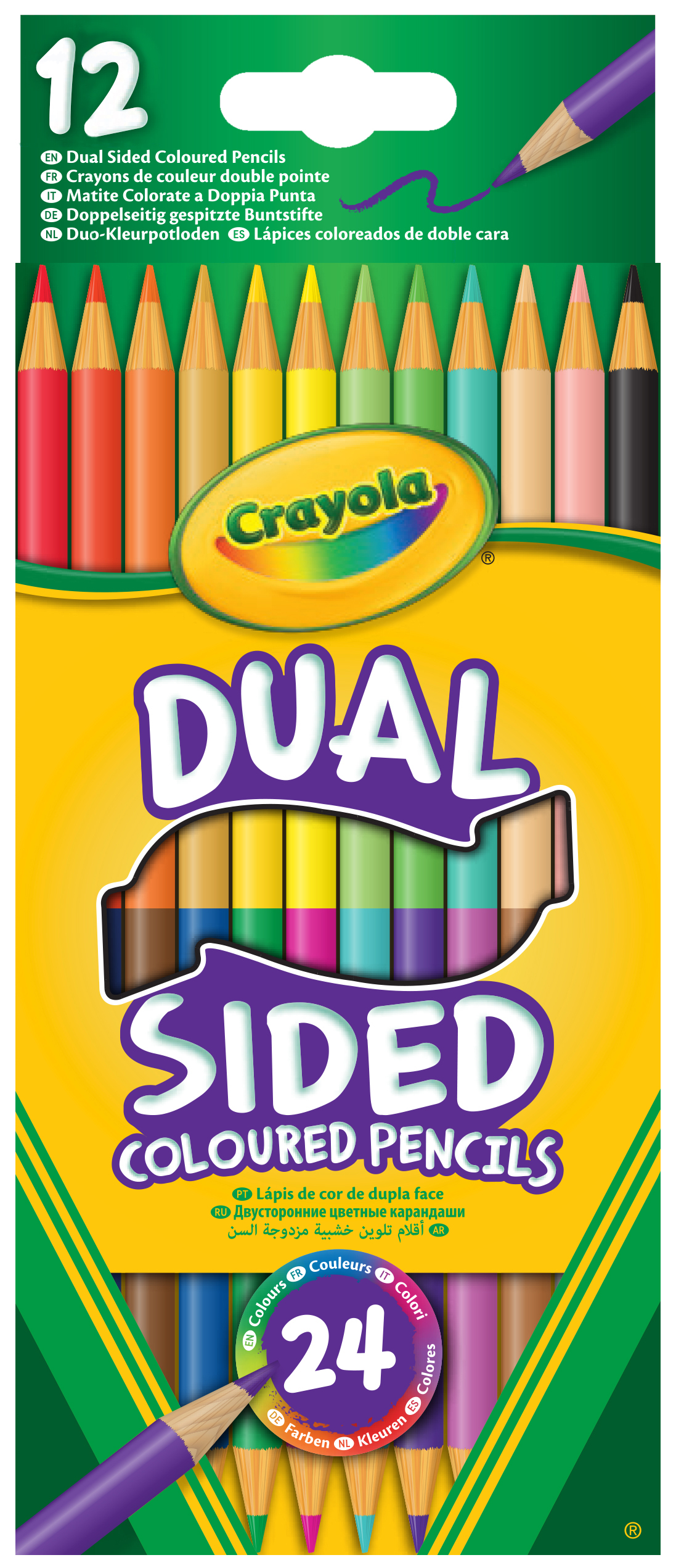 

Набор двусторонних карандашей Crayola 12 шт (256356.024)