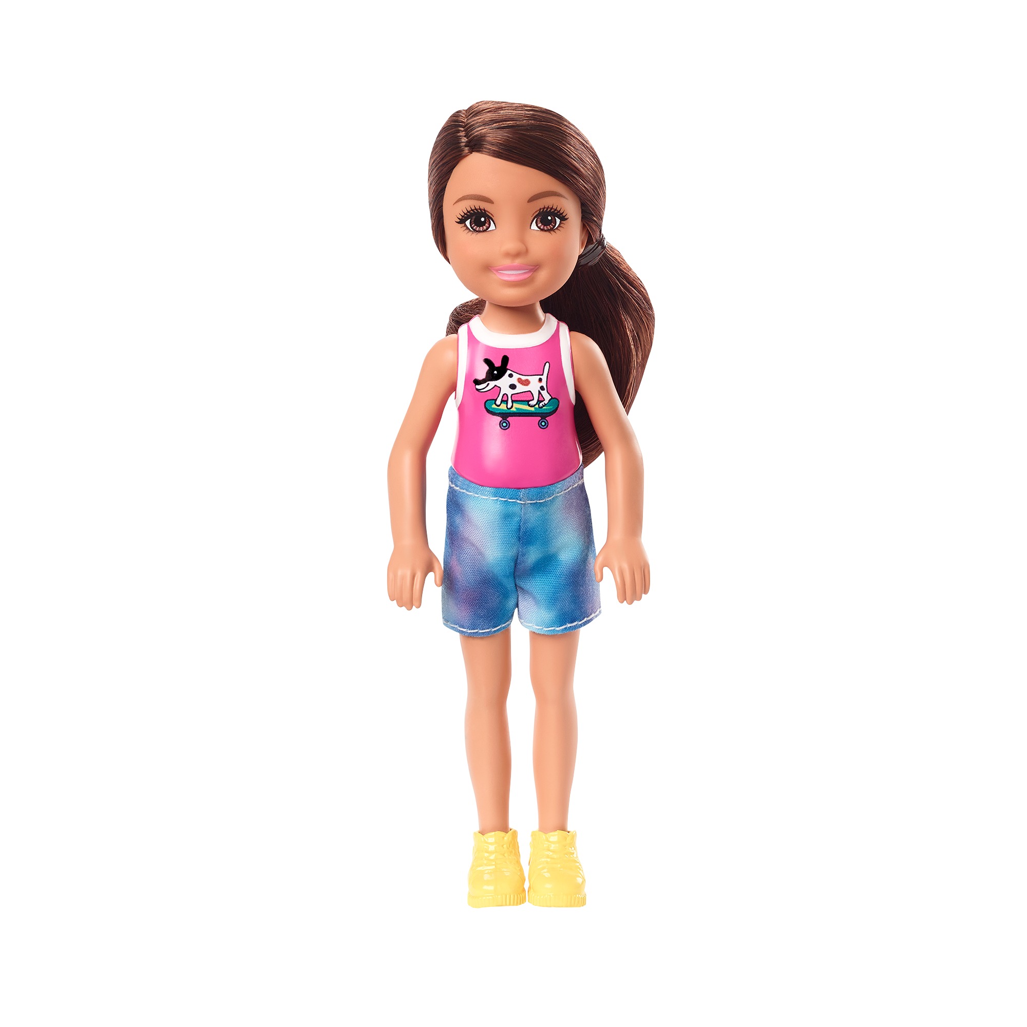 

Лялька Barbie Club Chelsea Брюнетка в рожевому топі з цуценям (DWJ33/GXT40)